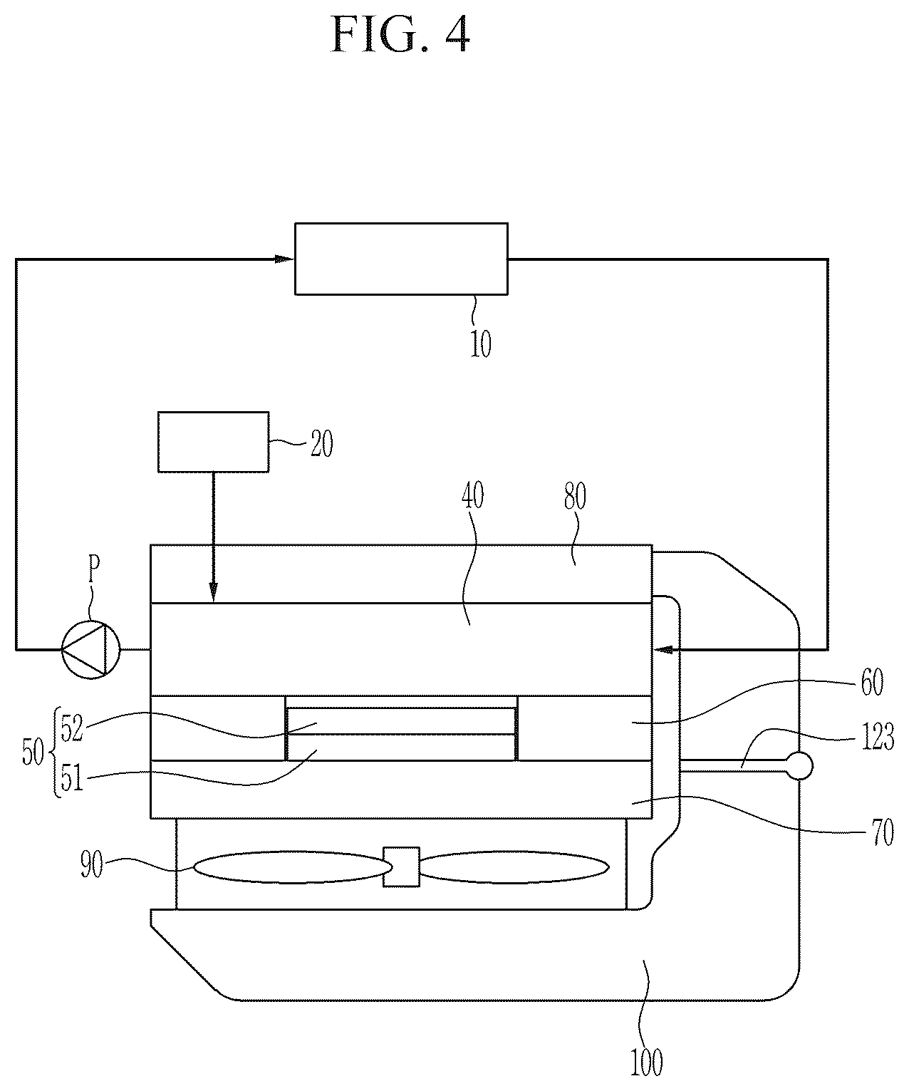 Patent US12496868 Figure 4 – Cooling apparatus and vehicle including the same