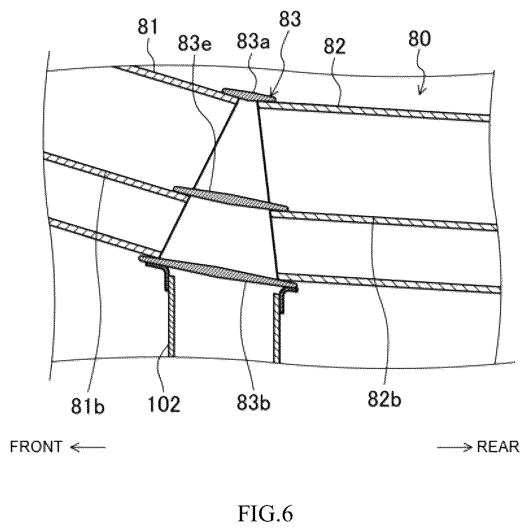 Patent US12496869 Figure 6 – Vehicle-body structure with air conditioner
