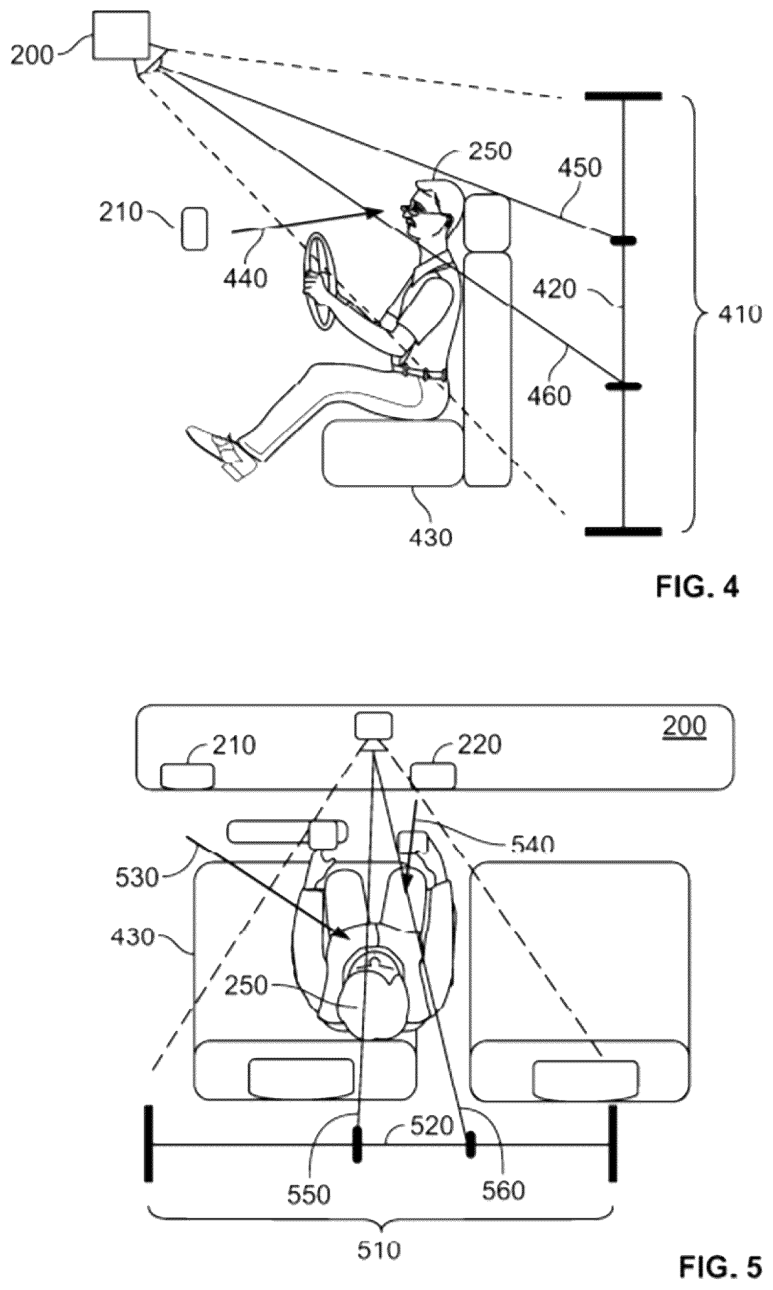 Patent US12496871 Figure 5 – HVAC air vent patterns