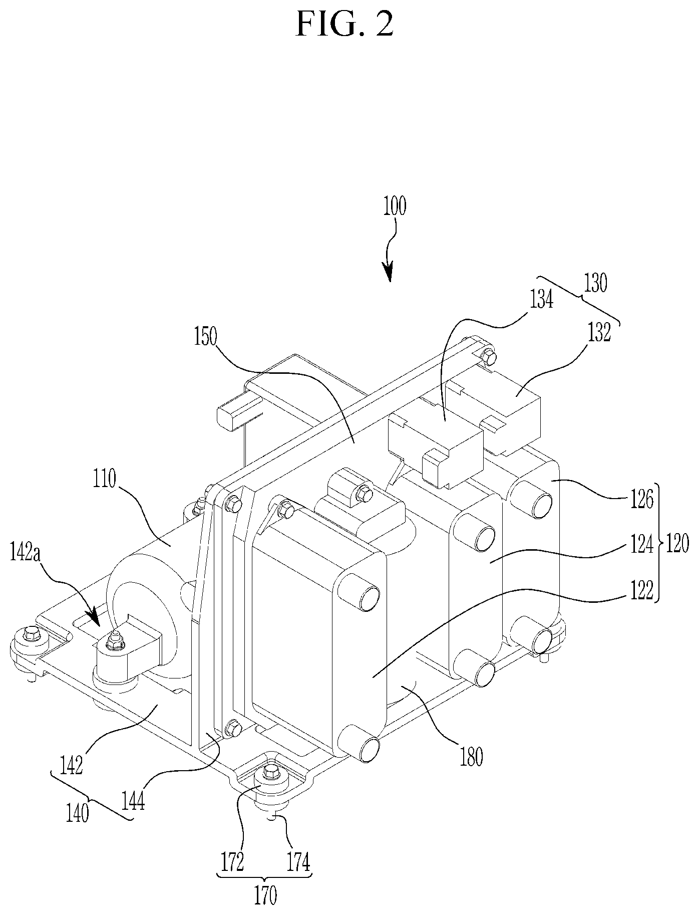 Patent US12496875 Figure 2 – Refrigerant circulating apparatus of vehicle