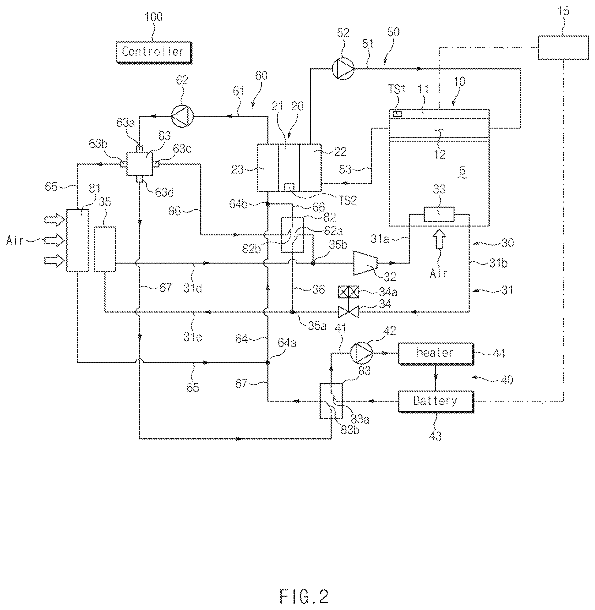 Patent US12496876 Figure 2 – Vehicle solar system and method of controlling the same