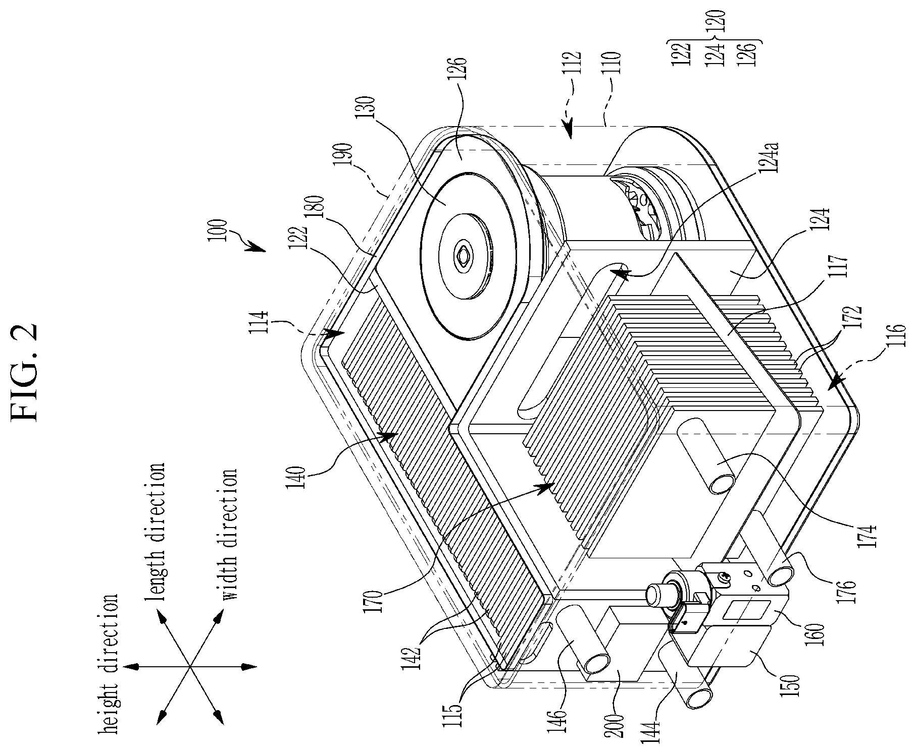 Patent US12496881 Figure 2 – Thermal energy module for a vehicle