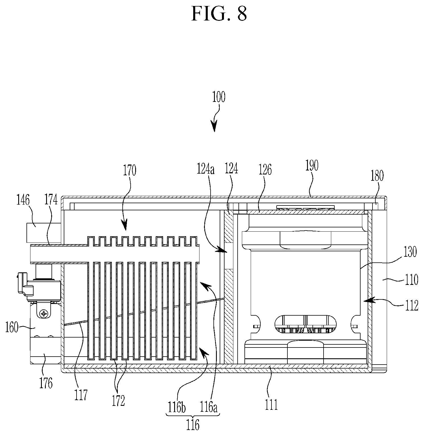 Patent US12496881 Figure 8 – Thermal energy module for a vehicle