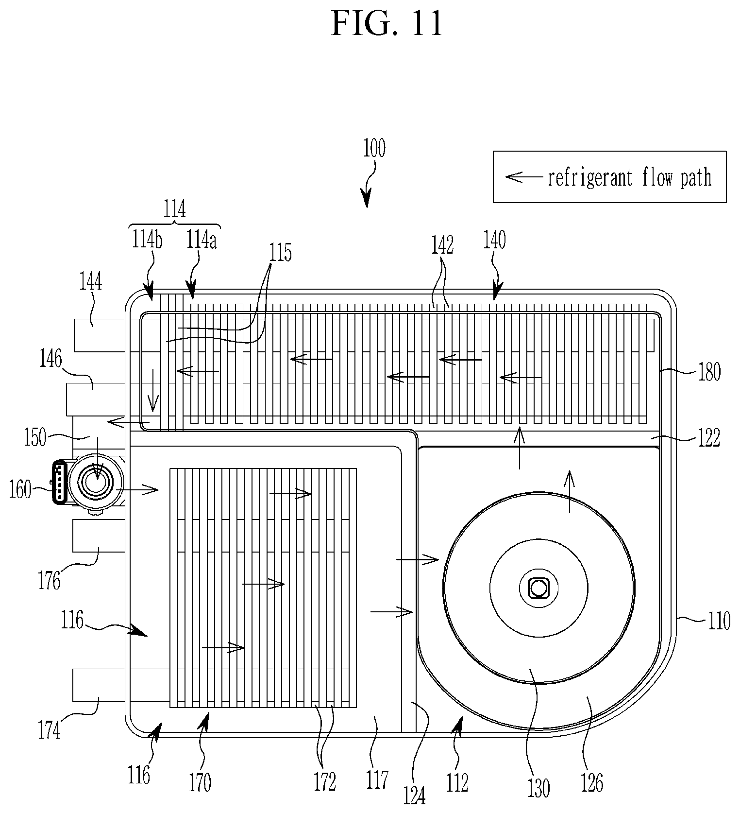 Patent US12496881 Figure 11 – Thermal energy module for a vehicle