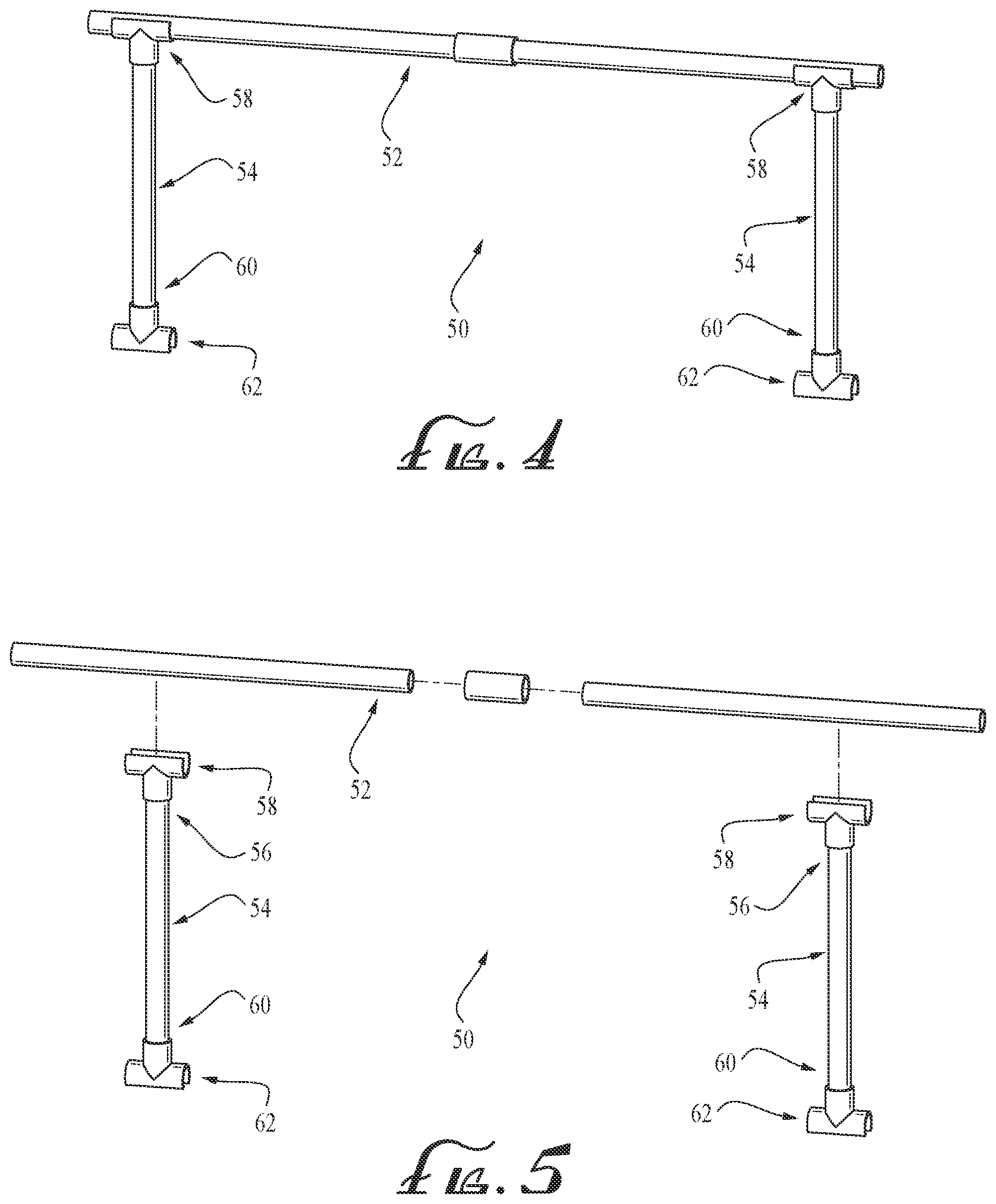 Patent US12496882 Figure 4 – Supporting golf-cart pivotal windshield for use as table