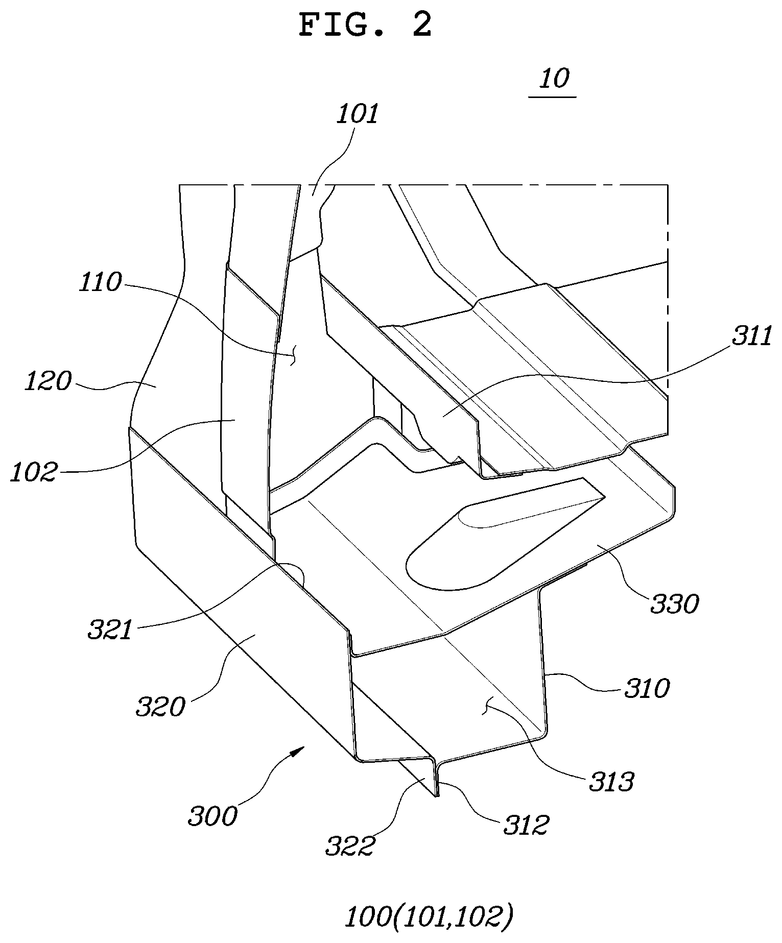 Patent US12496883 Figure 2 – Vehicle door opening/closing system