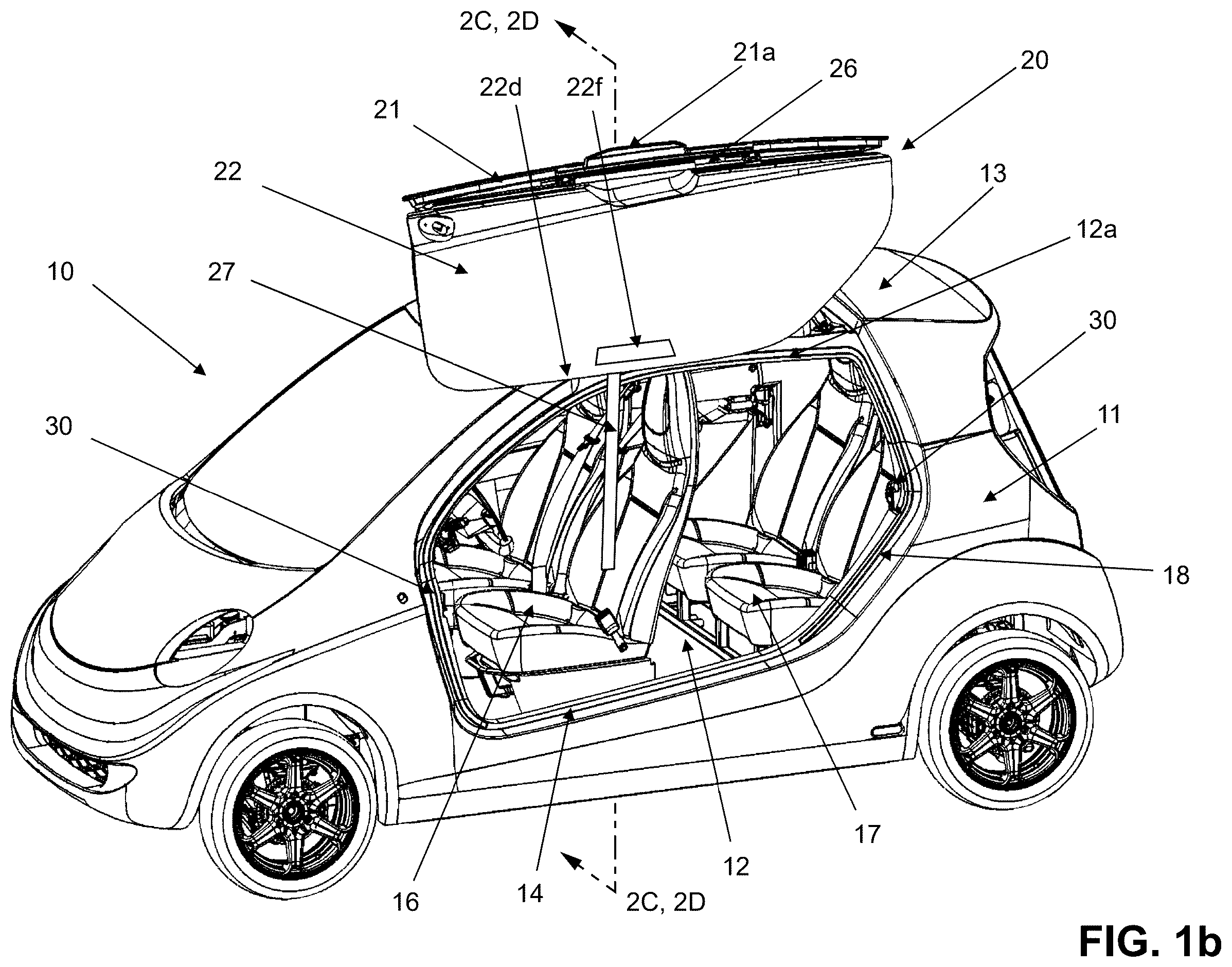 Patent US12496884 Figure 2 – Vehicle door