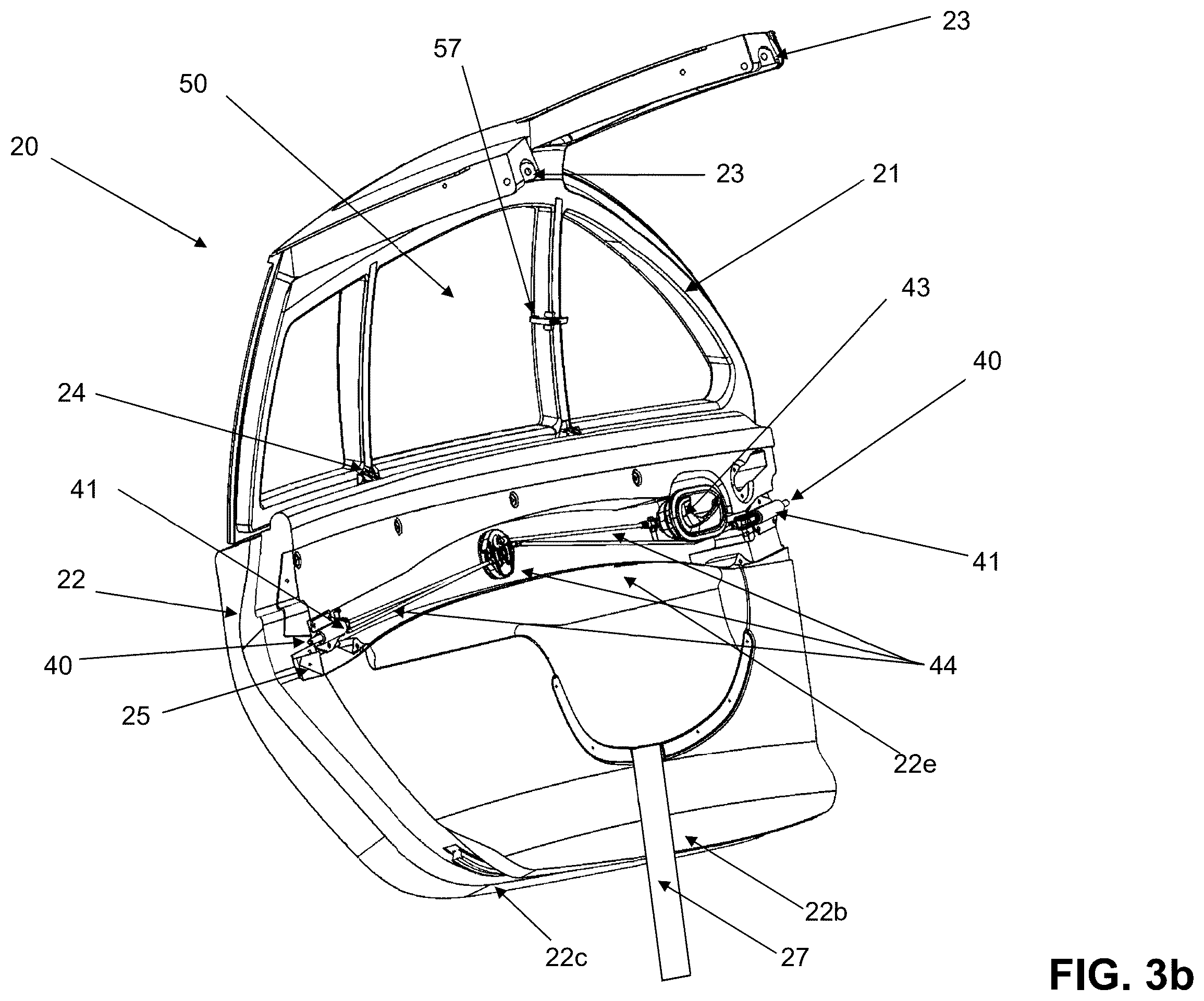 Patent US12496884 Figure 8 – Vehicle door