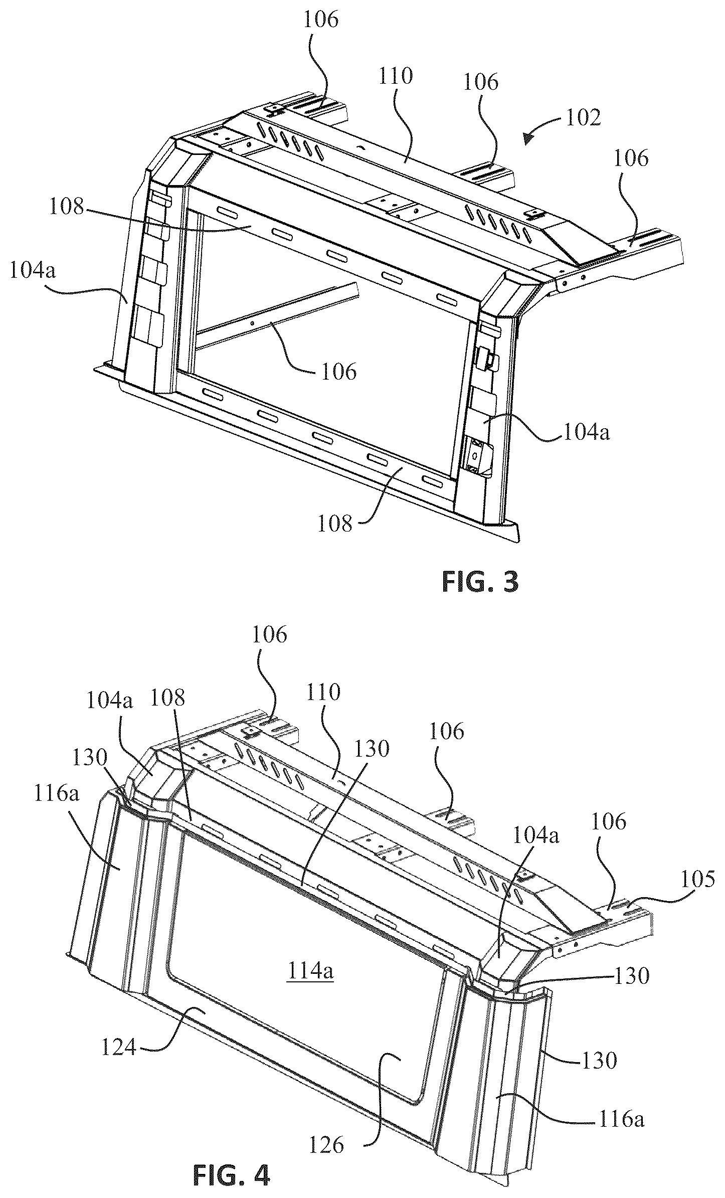 Patent US12496885 Figure 2 – Modular truck cap apparatus