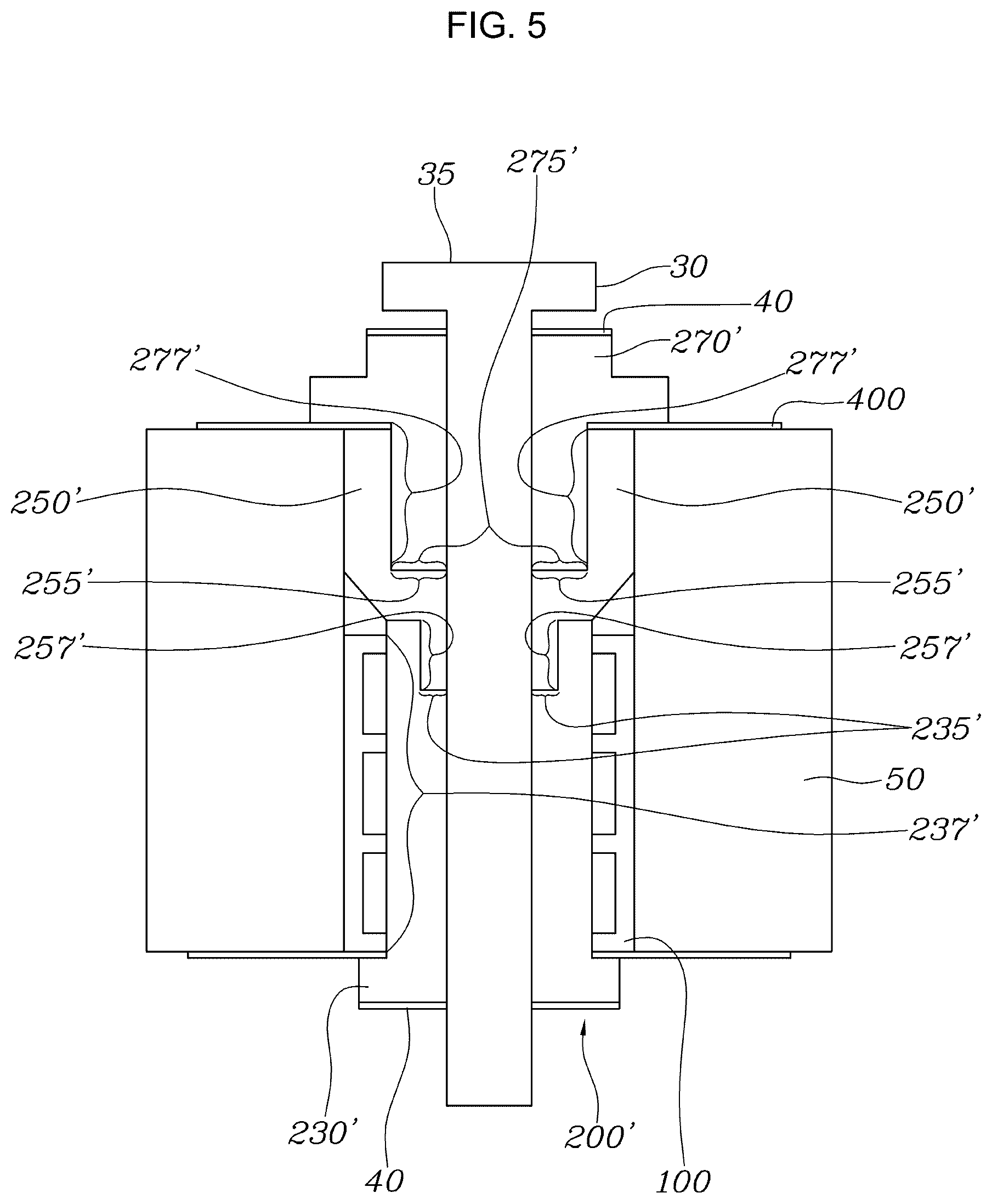 Patent US12496888 Figure 5 – Battery assembly