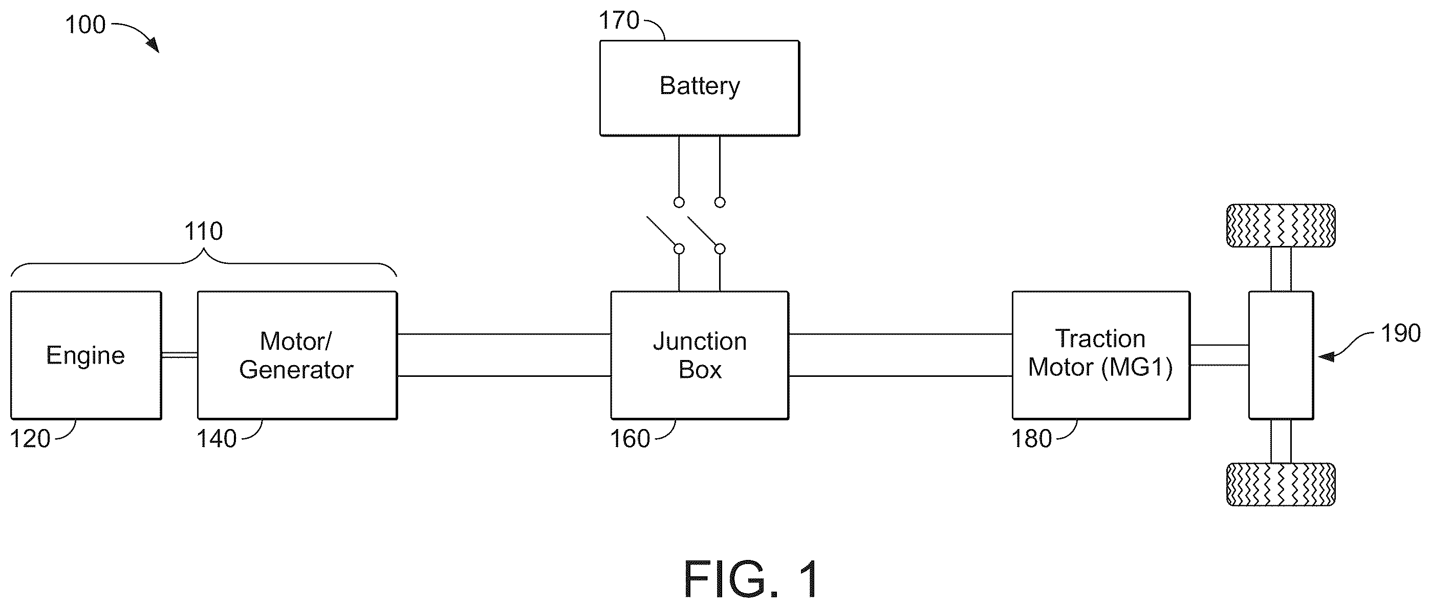 Patent US12496893 Figure 1 – Coupling arrangement for a generator set