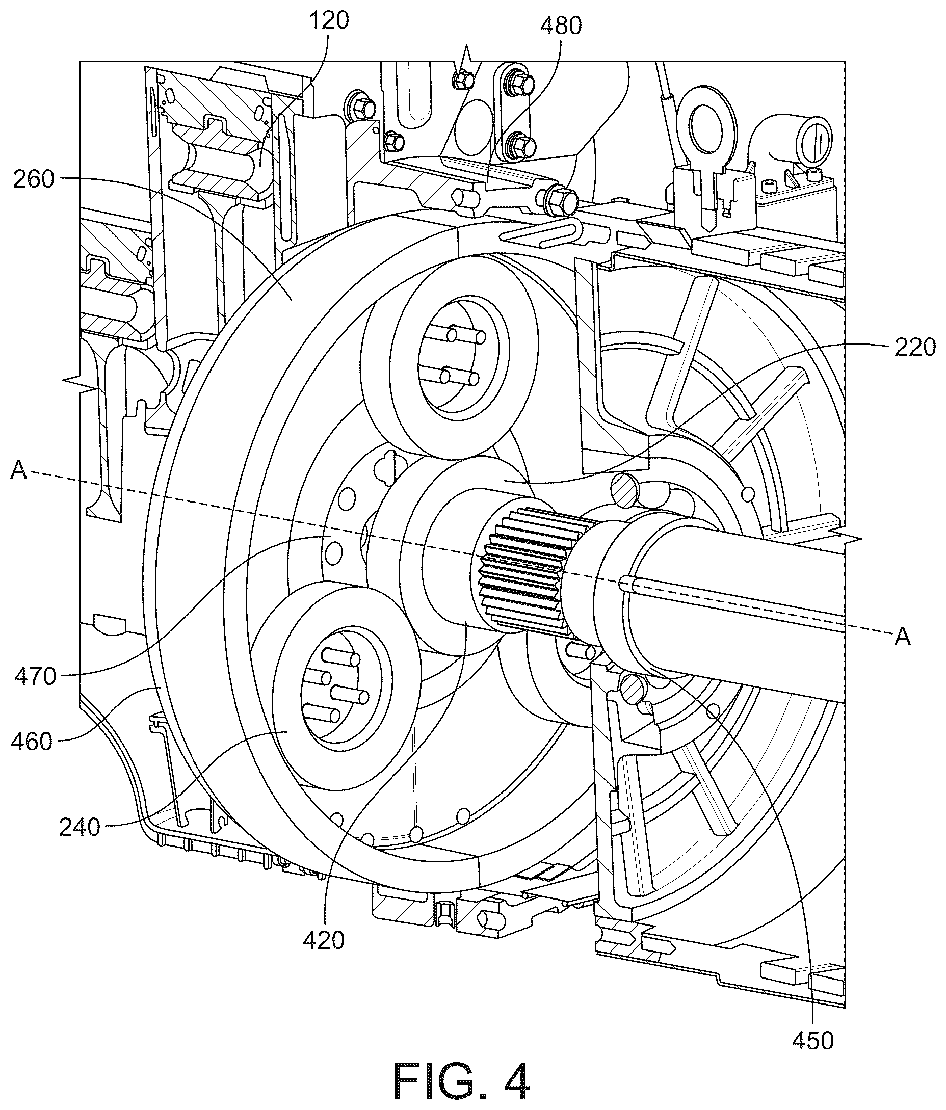 Patent US12496893 Figure 3 – Coupling arrangement for a generator set
