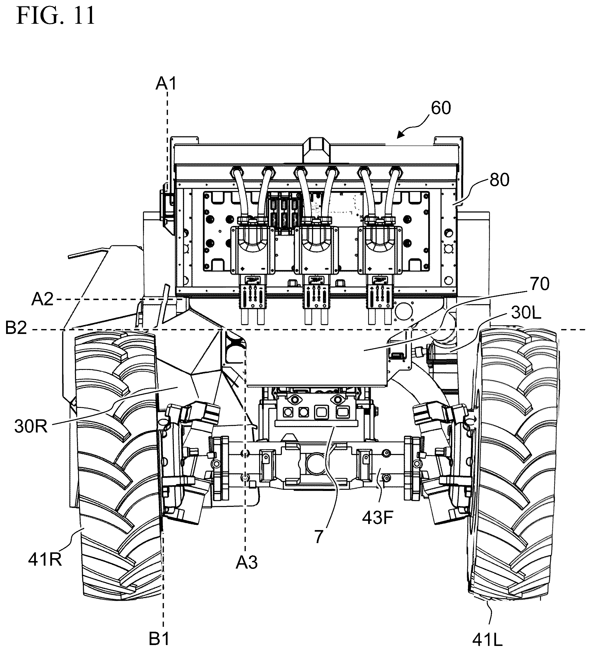 Patent US12496895 Figure 11 – Liquid cooling system for an electric vehicle
