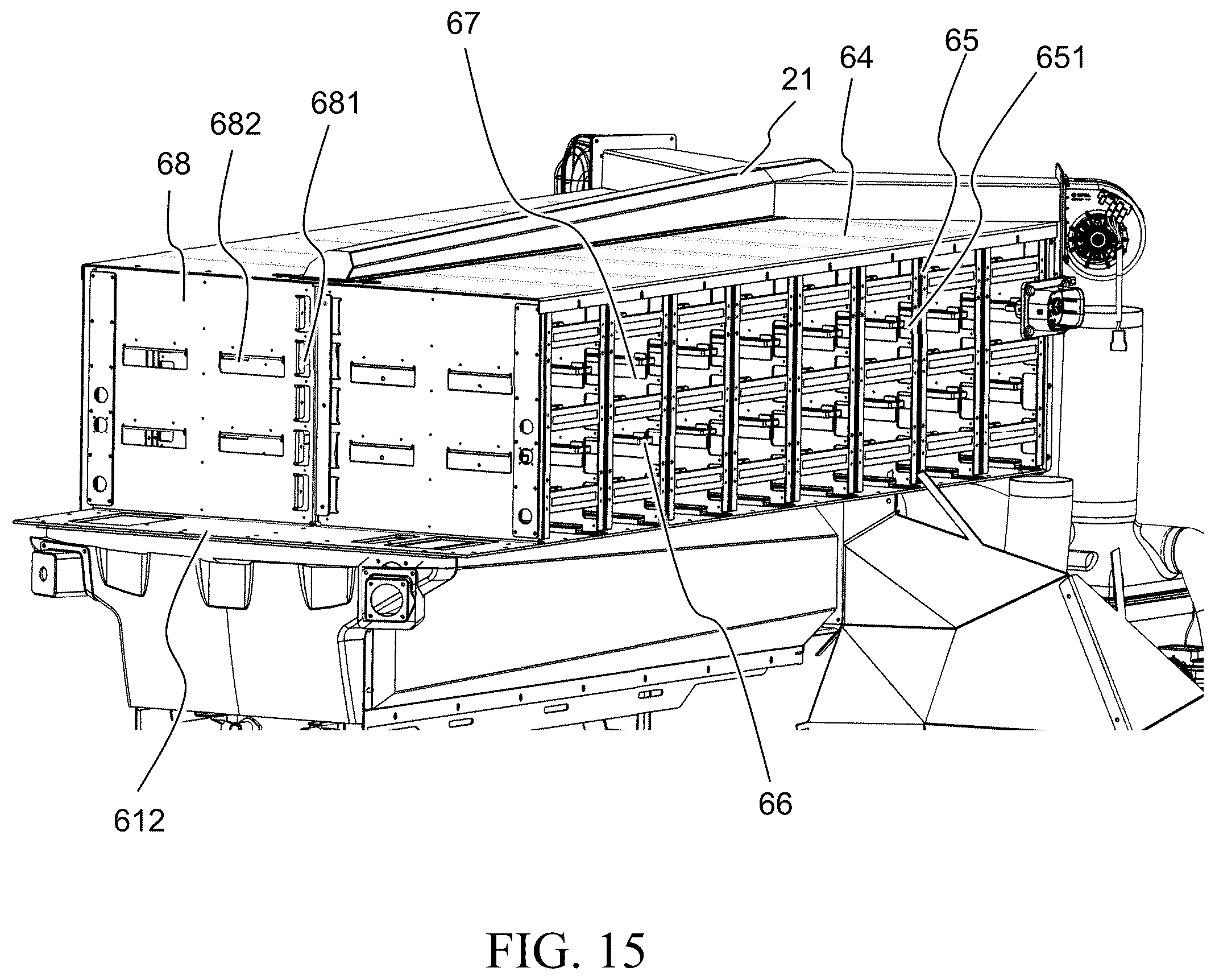 Patent US12496896 Figure 15 – Liquid cooling system for an electric vehicle