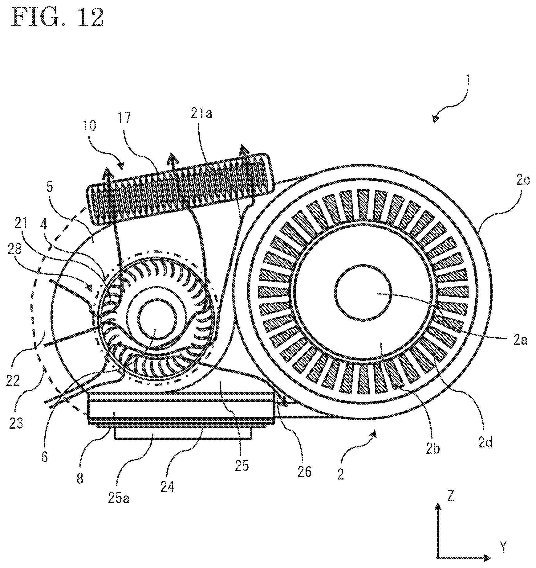 Patent US12496897 Figure 12 – Electric vehicle driving device