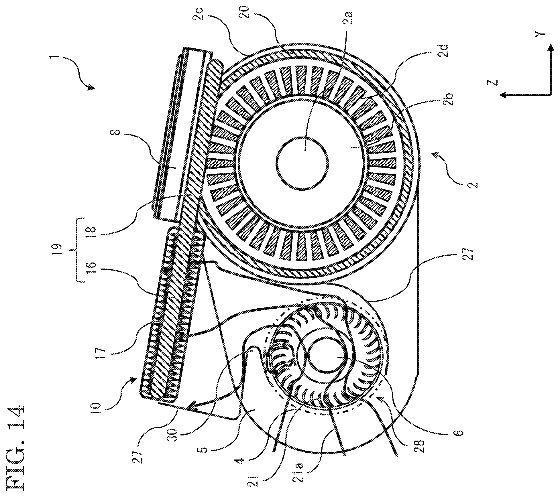 Patent US12496897 Figure 14 – Electric vehicle driving device