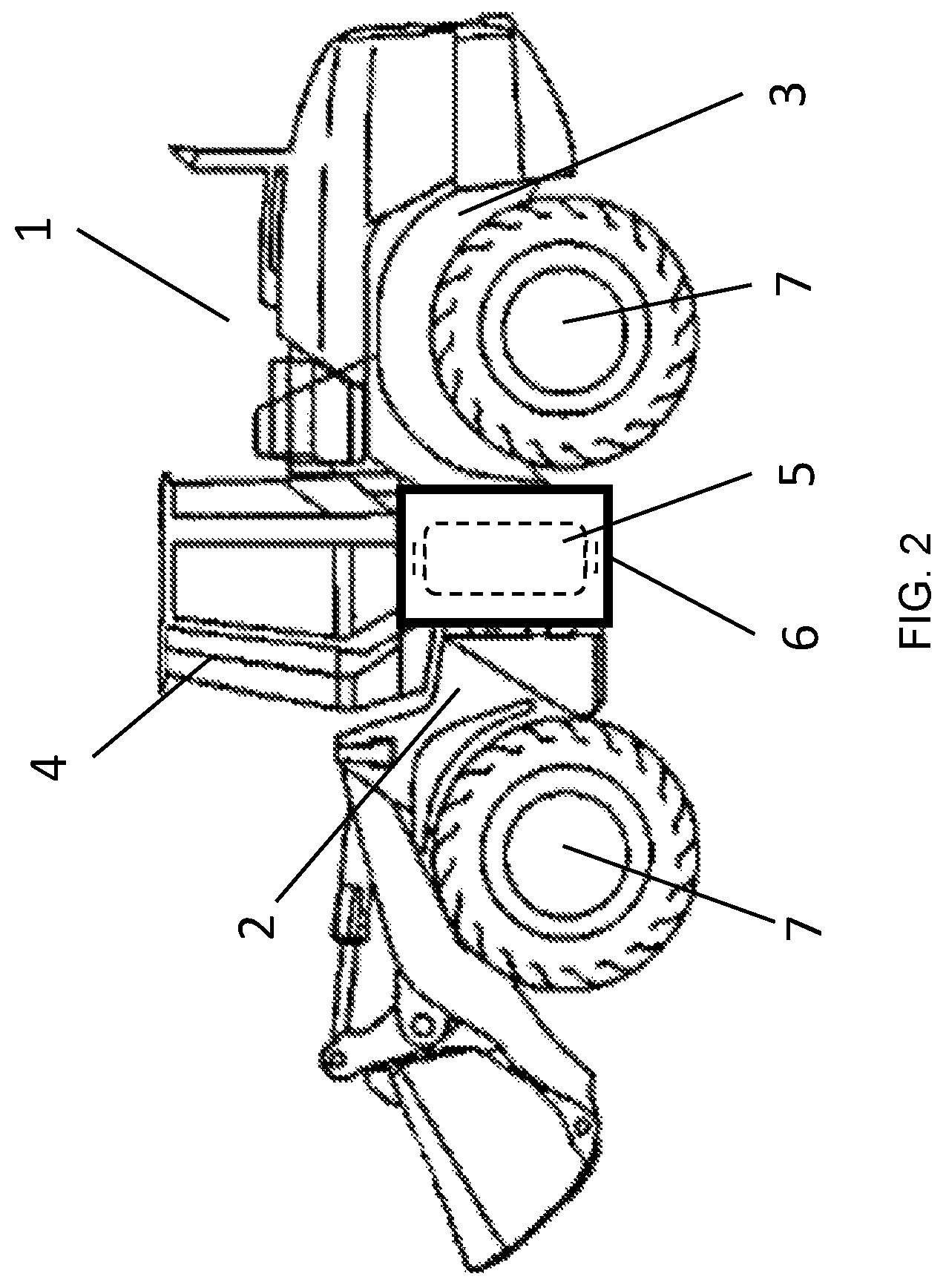 Patent US12496899 Figure 2 – Work machine