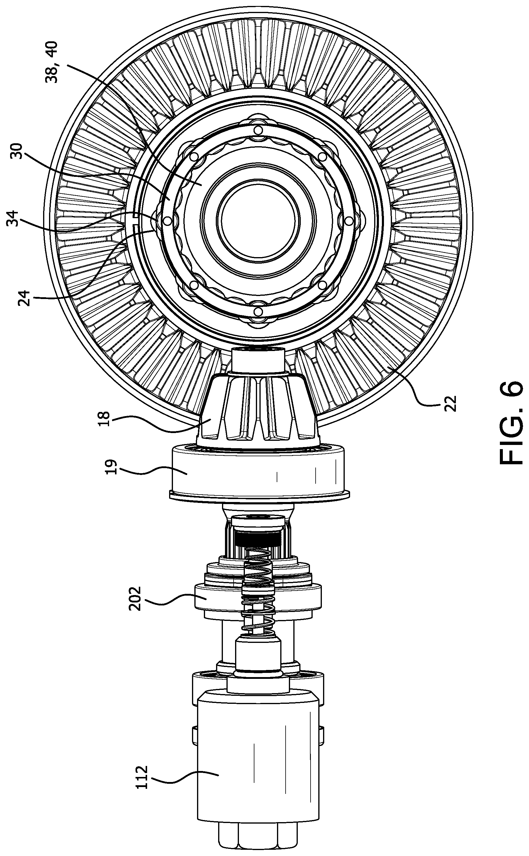 Patent US12496902 Figure 7 – Positive drive differential with pinion disconnect