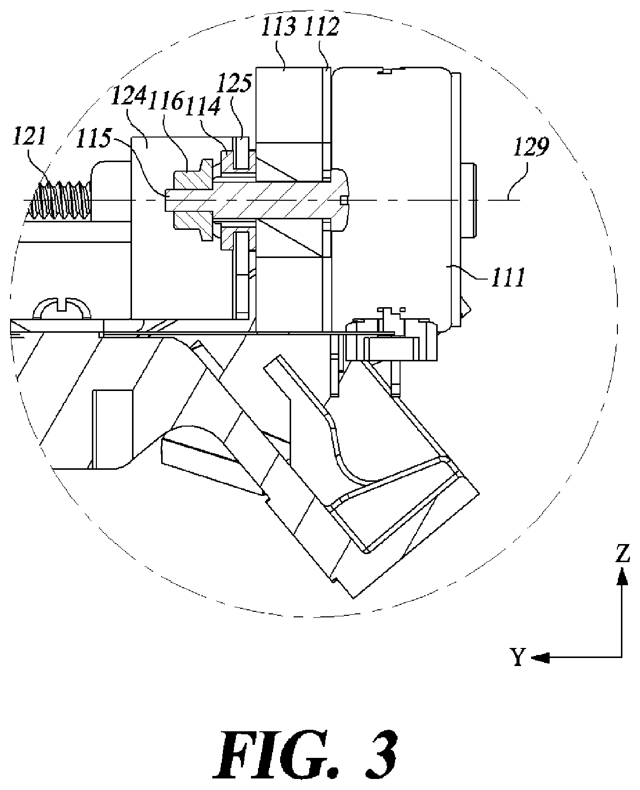 Patent US12496906 Figure 3 – Vibration damping device for a head up display driving module