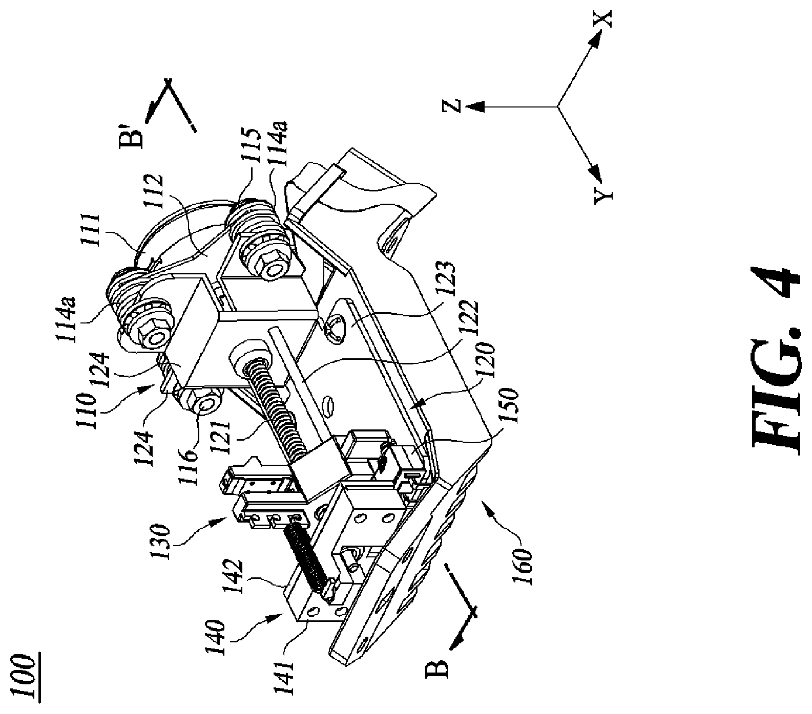 Patent US12496906 Figure 4 – Vibration damping device for a head up display driving module