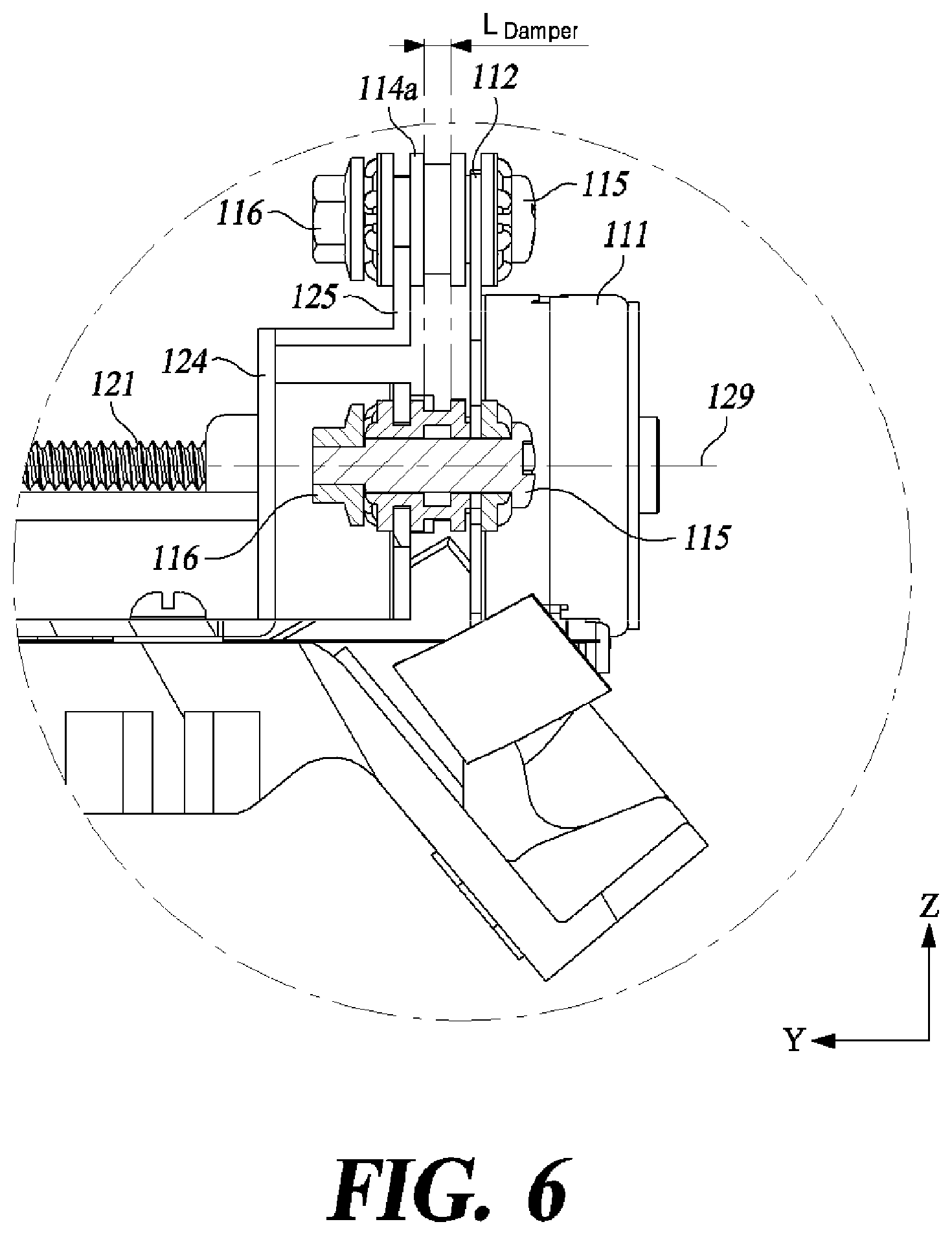 Patent US12496906 Figure 6 – Vibration damping device for a head up display driving module
