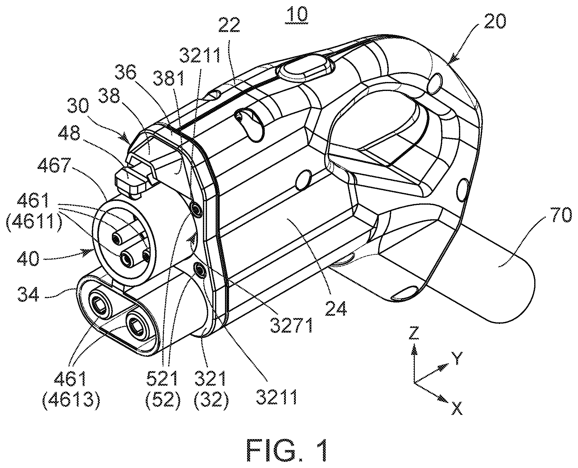 Patent US12496918 Figure 1 – Charging connector