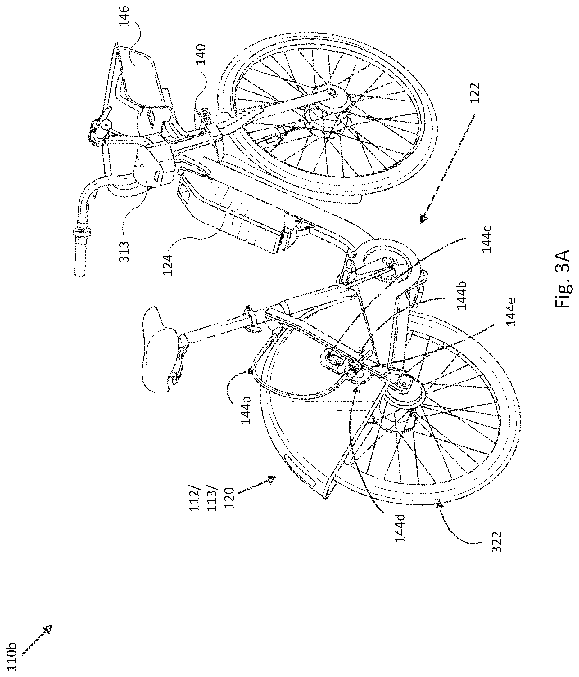 Patent US12496928 Figure 3 – Wheel movement trigger for battery wake-up systems and methods