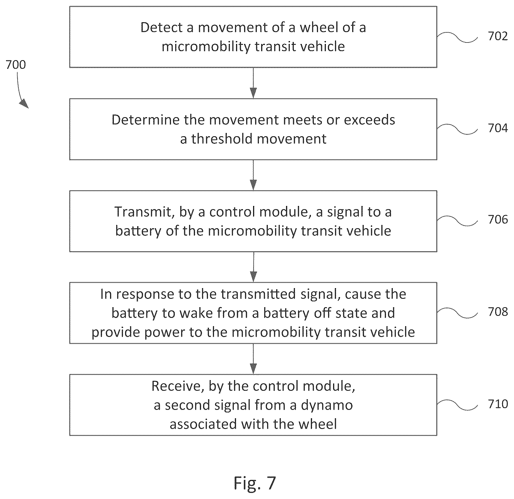 Patent US12496928 Figure 10 – Wheel movement trigger for battery wake-up systems and methods