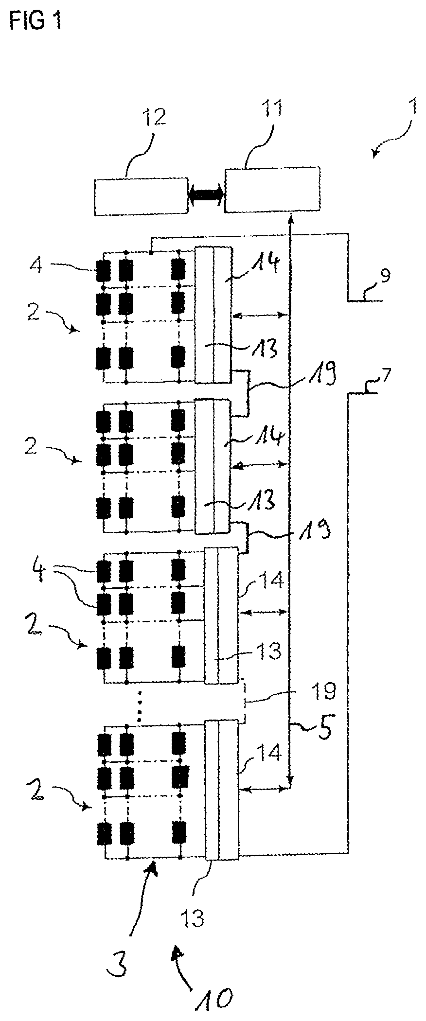 Patent US12496930 Figure 1 – Method for controlling a battery system