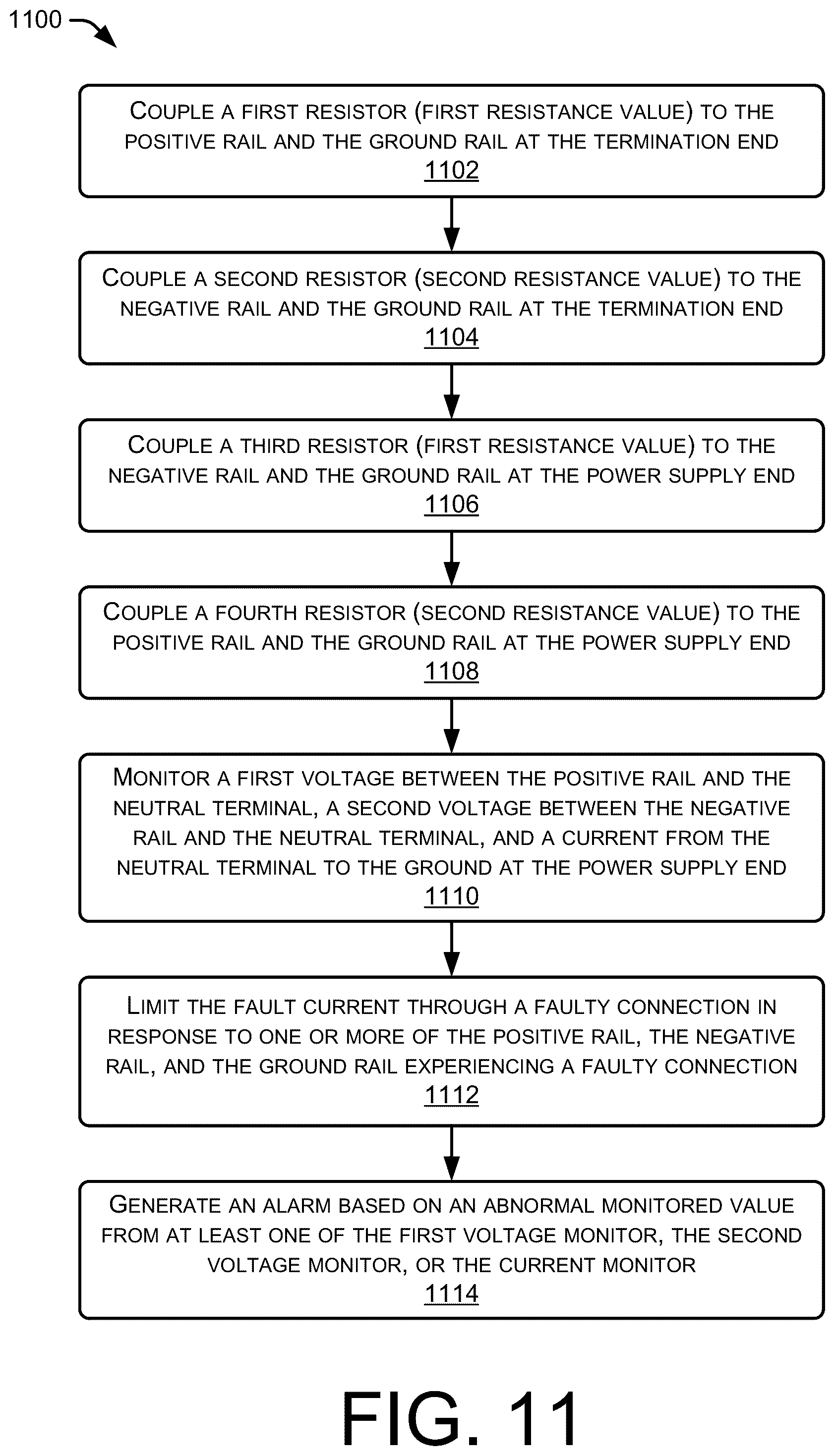 Patent US12496935 Figure 11 – Three-rail power supply system