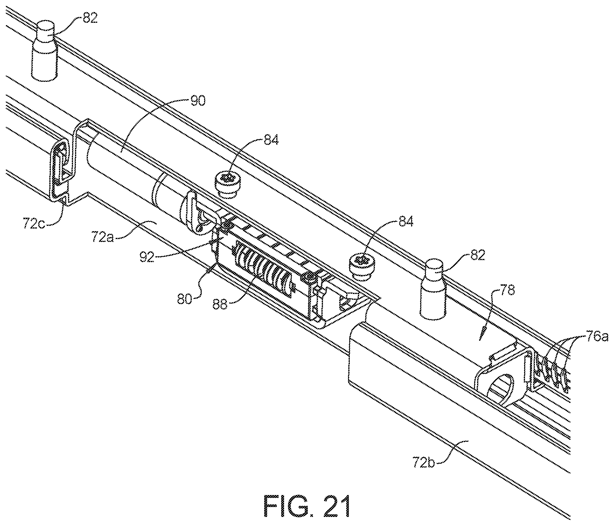 Patent US12496937 Figure 17 – Vehicle seat adjustment system with power long rails