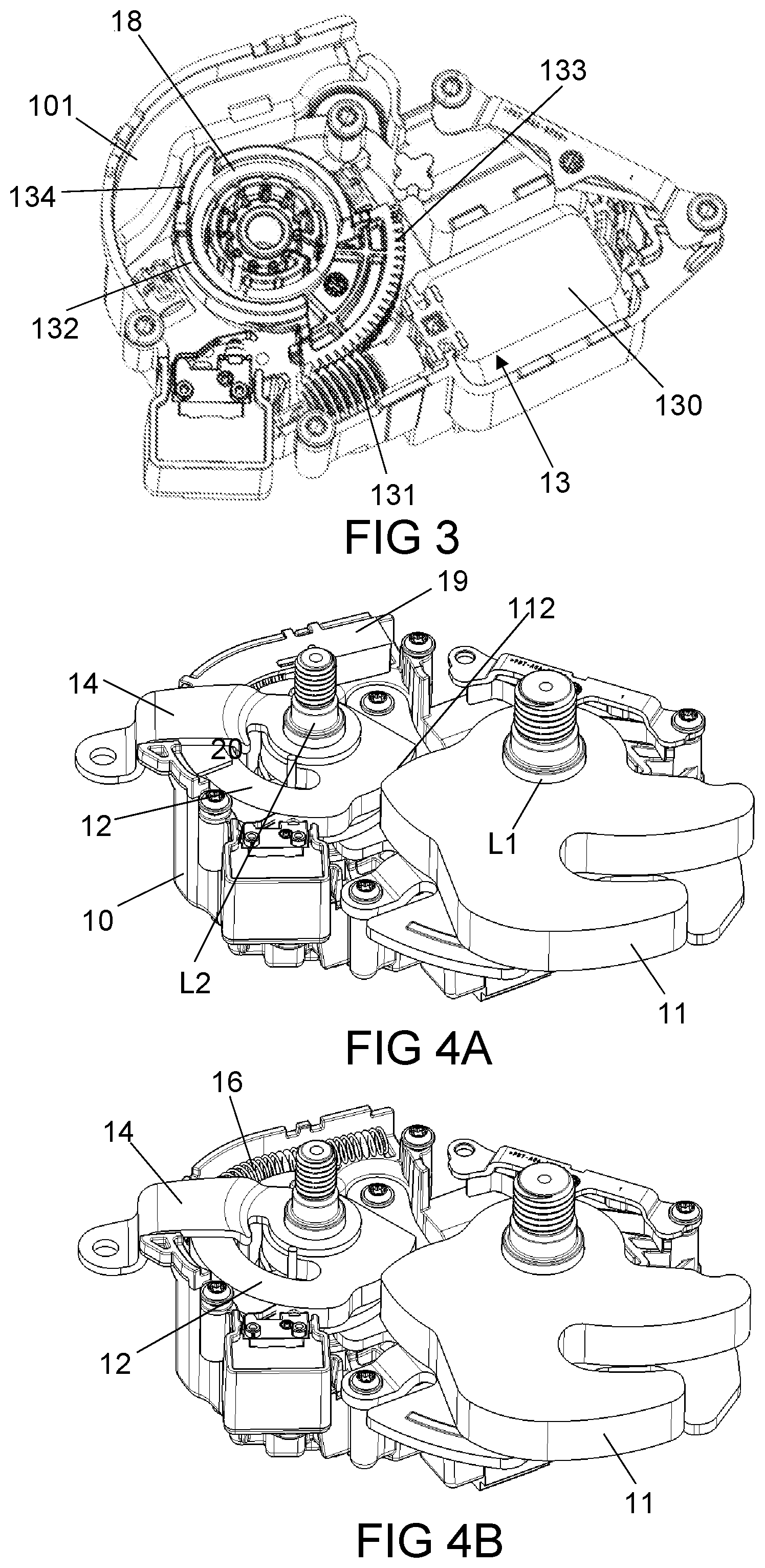 Patent US12496940 Figure 3 – Locking device with emergency release