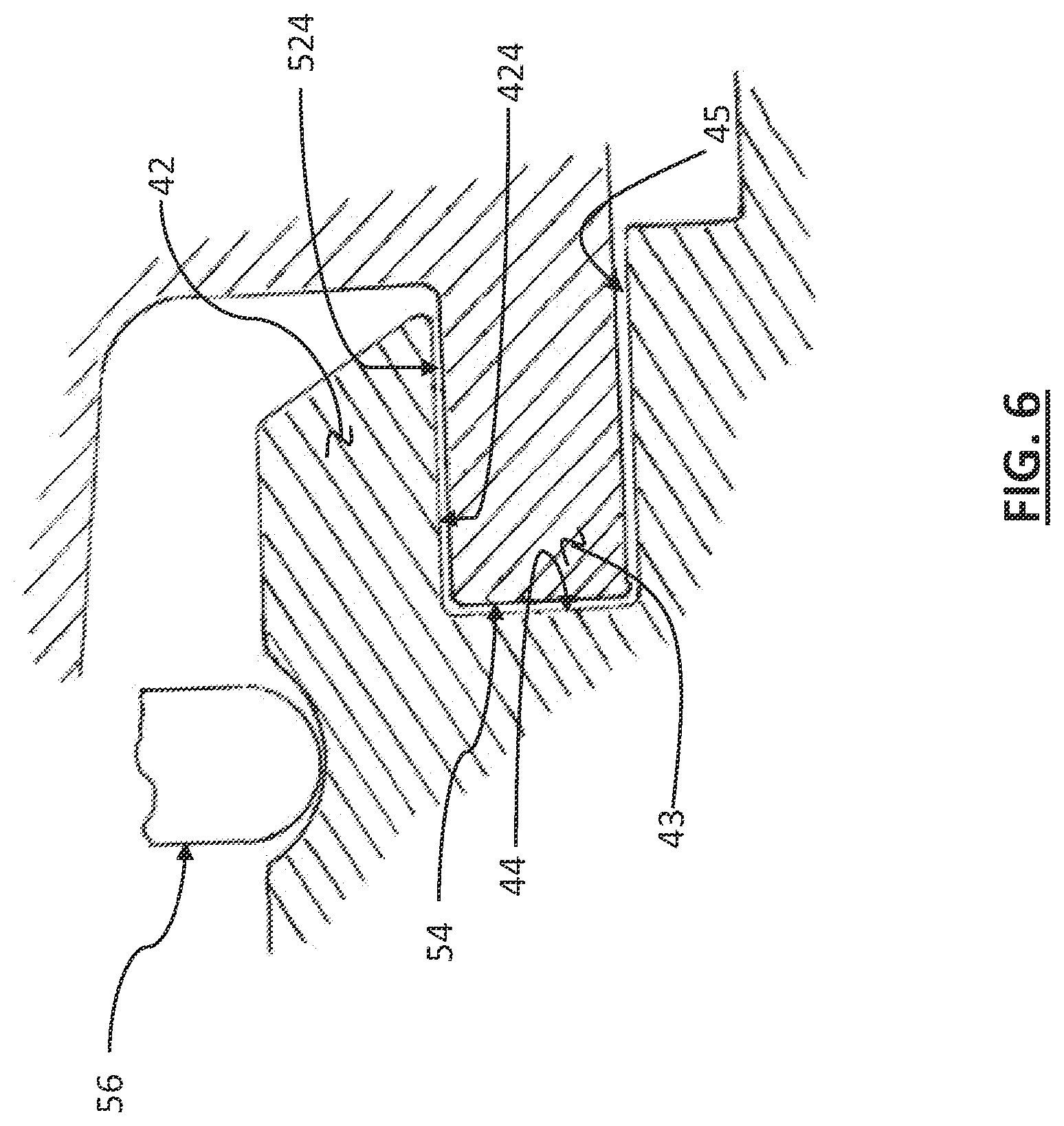 Patent US12496941 Figure 6 – Keyed release of secondary locking mechanism