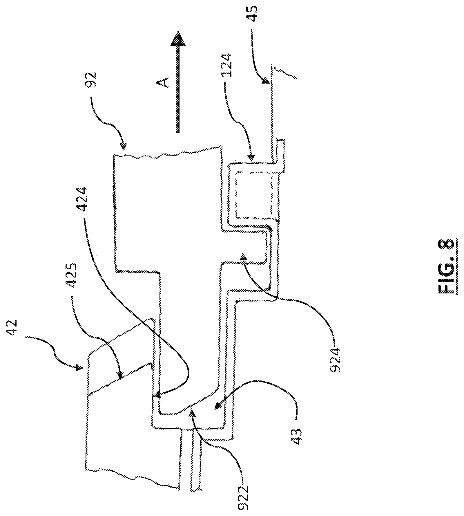 Patent US12496941 Figure 8 – Keyed release of secondary locking mechanism