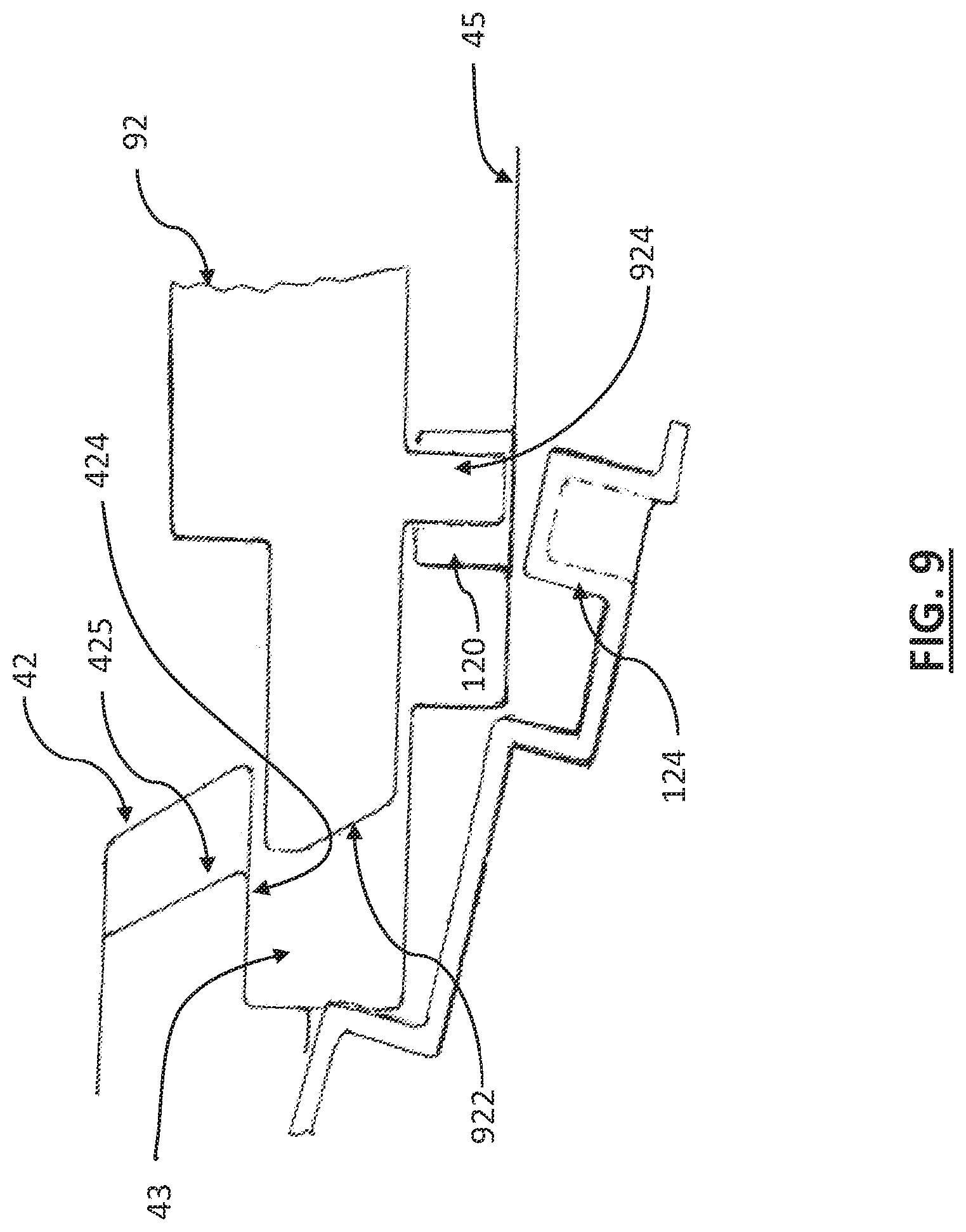 Patent US12496941 Figure 9 – Keyed release of secondary locking mechanism