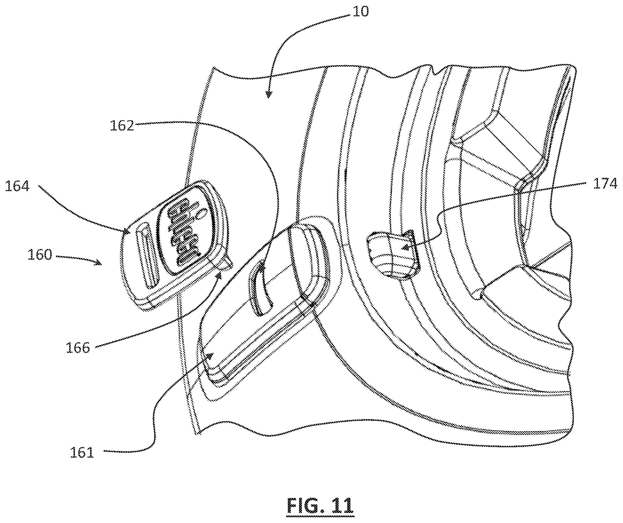 Patent US12496941 Figure 11 – Keyed release of secondary locking mechanism
