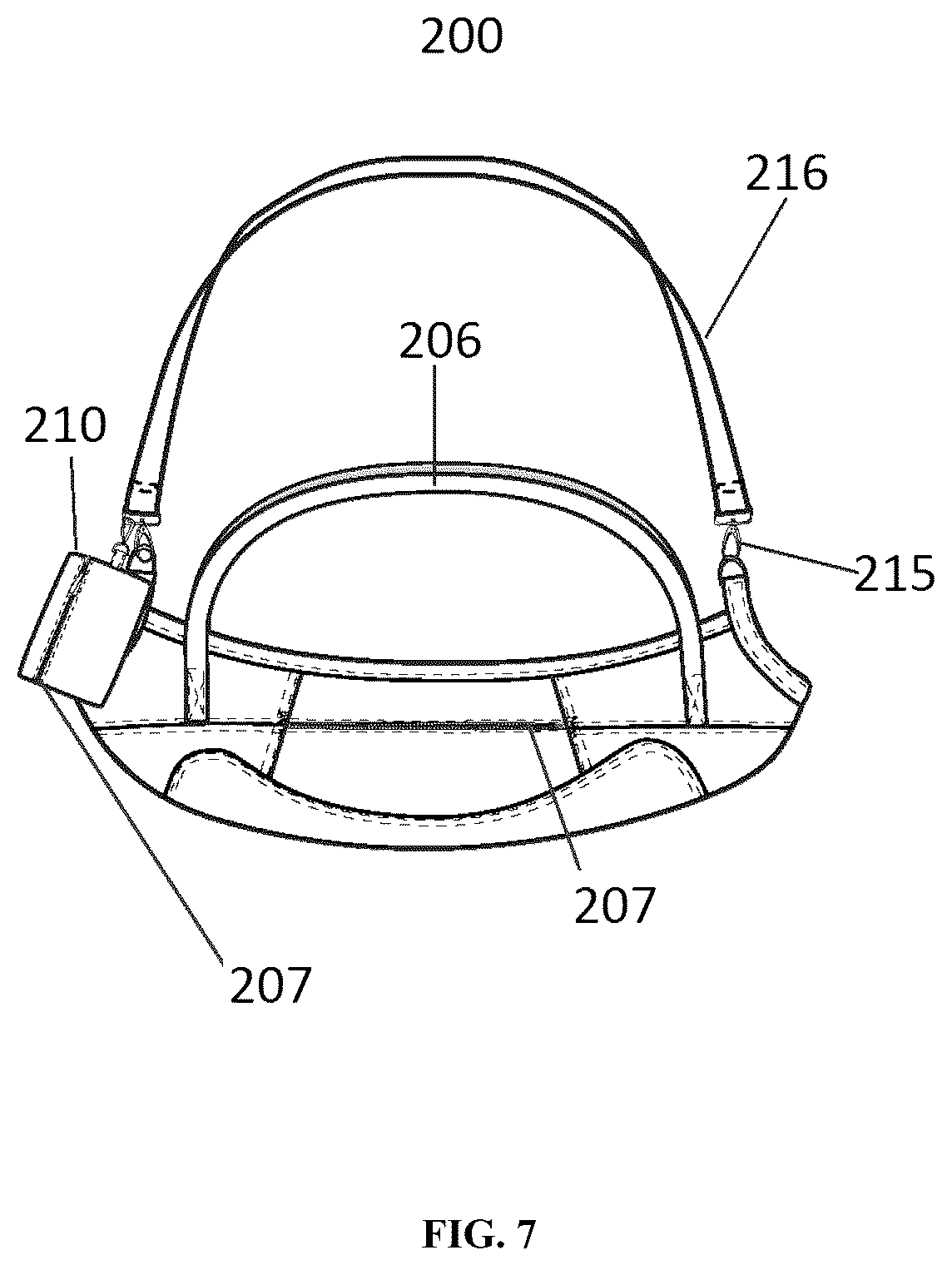 Patent US12496942 Figure 5 – Baby carrier