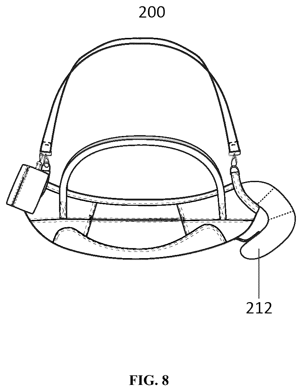 Patent US12496942 Figure 6 – Baby carrier