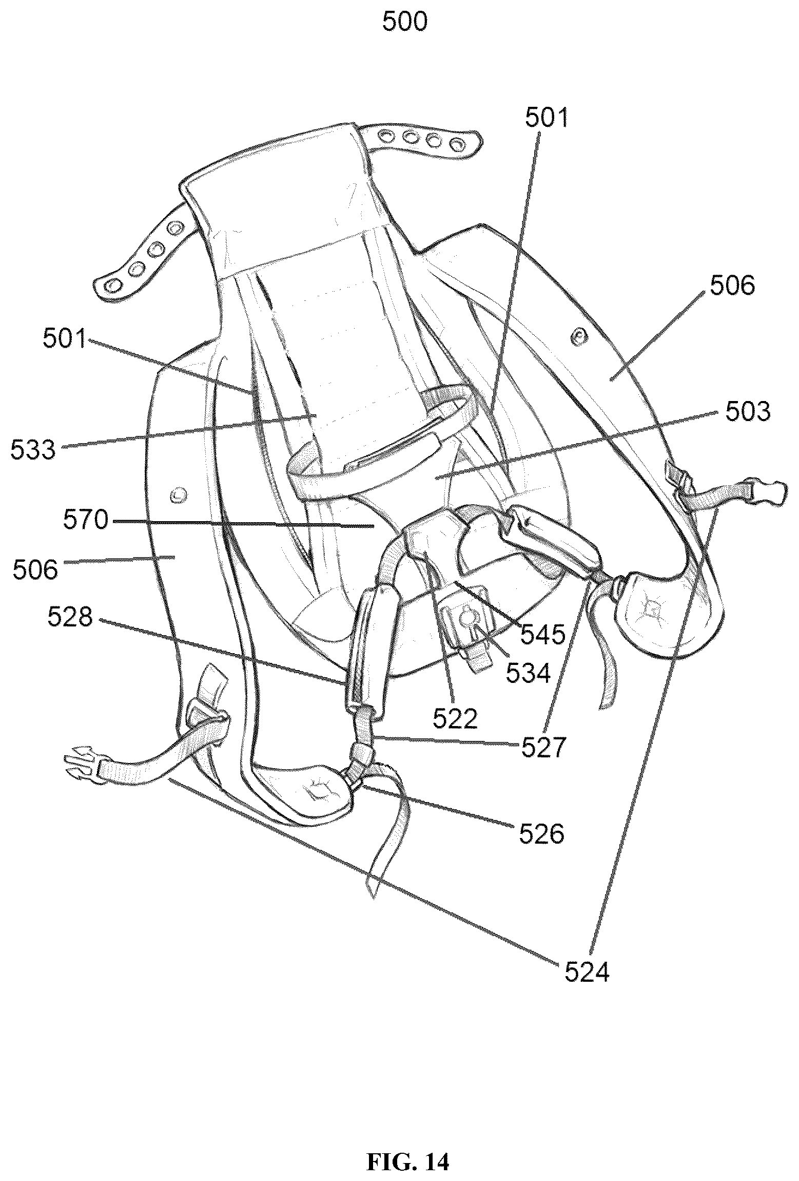 Patent US12496942 Figure 12 – Baby carrier