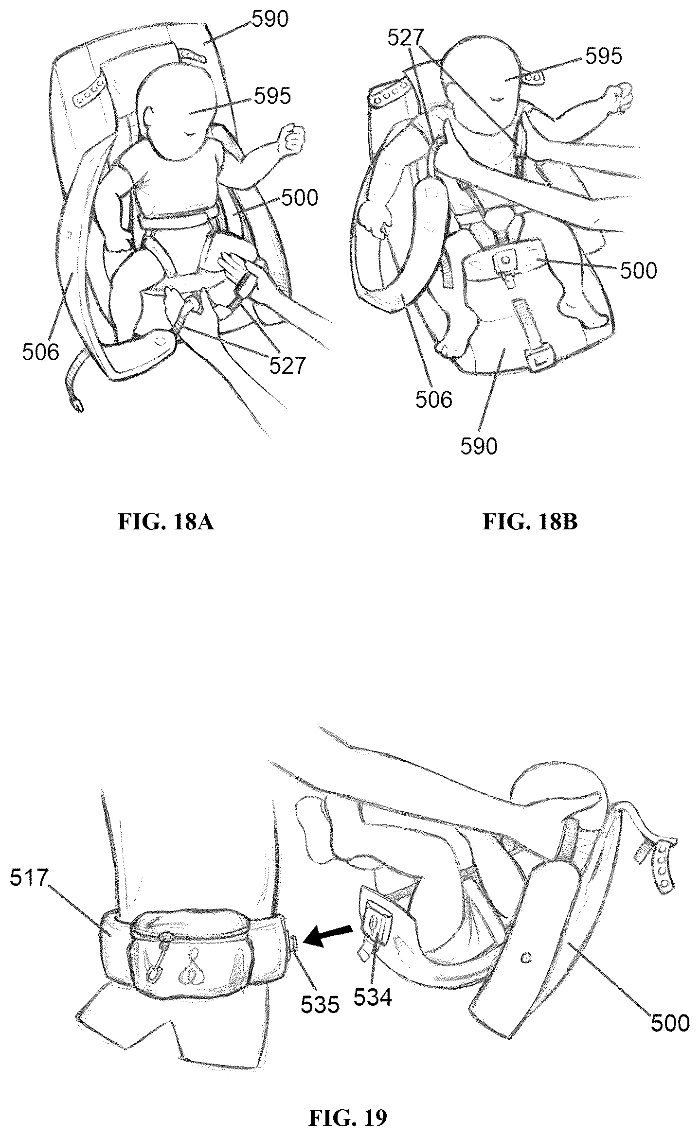 Patent US12496942 Figure 15 – Baby carrier