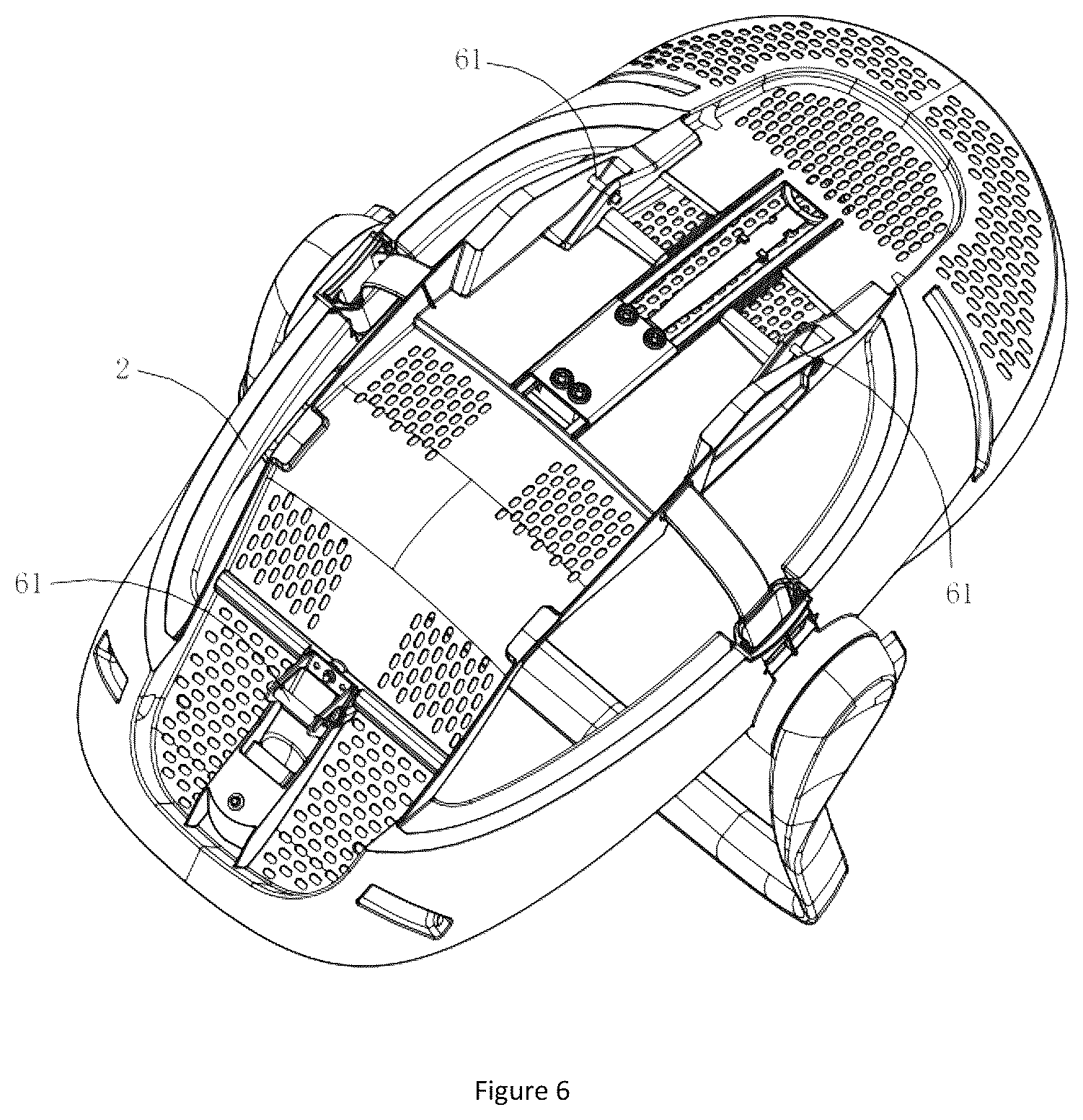 Patent US12496943 Figure 4 – Lifting basket child safety seat