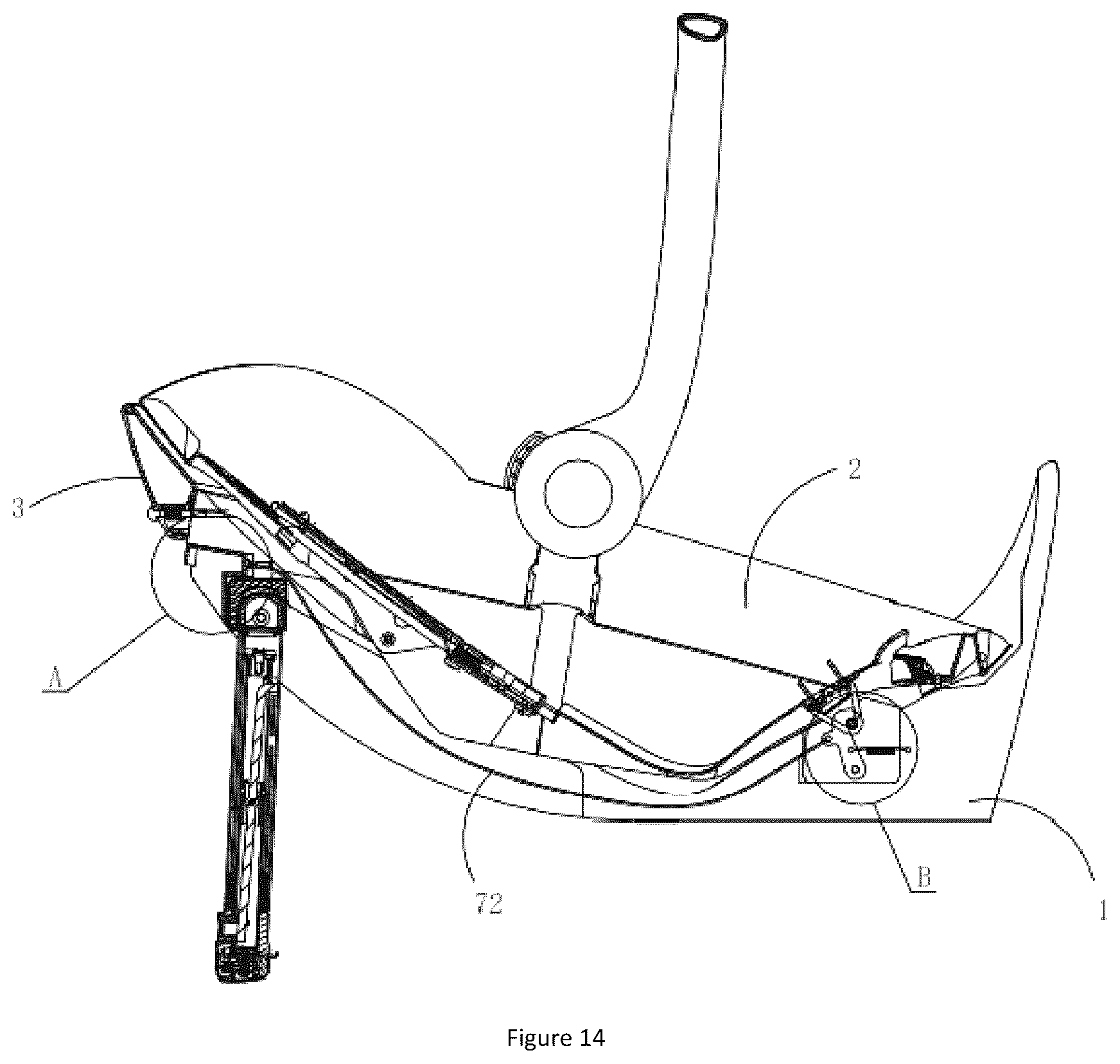 Patent US12496943 Figure 10 – Lifting basket child safety seat
