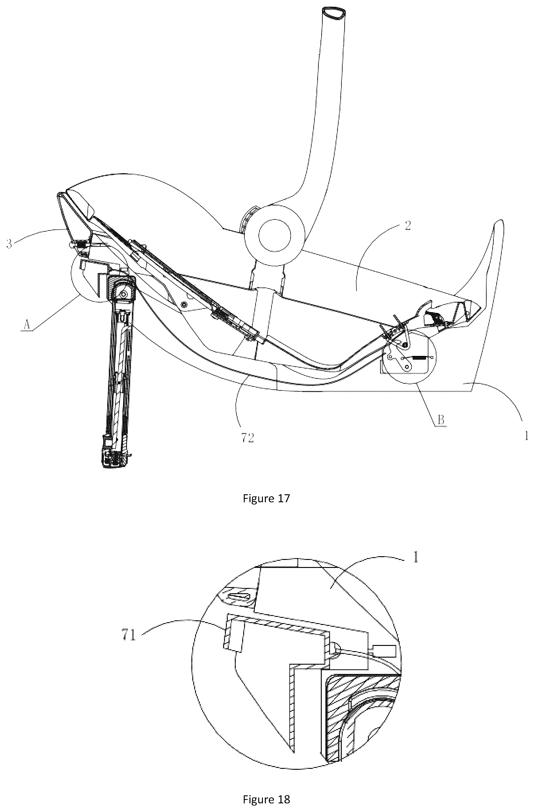 Patent US12496943 Figure 12 – Lifting basket child safety seat