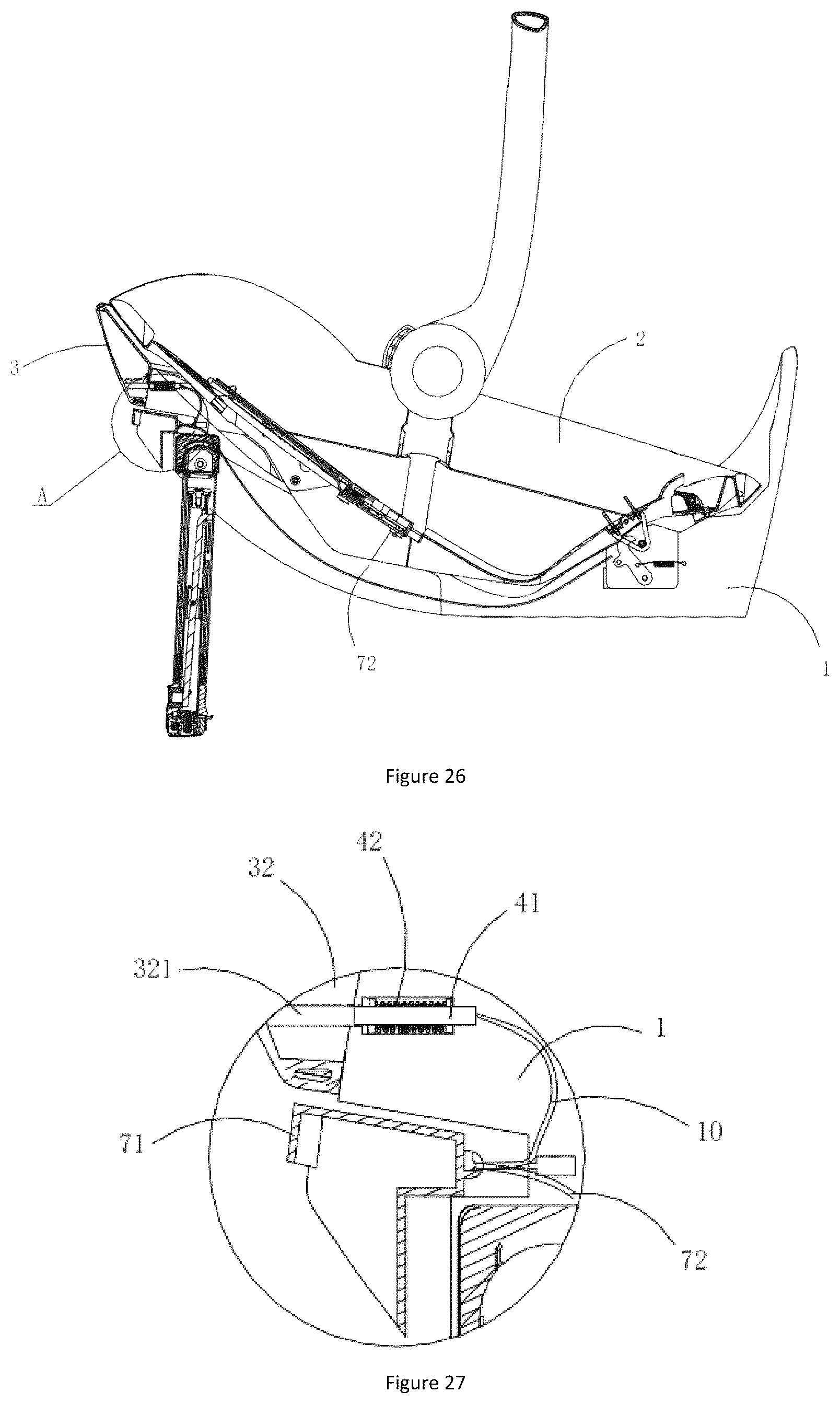 Patent US12496943 Figure 17 – Lifting basket child safety seat