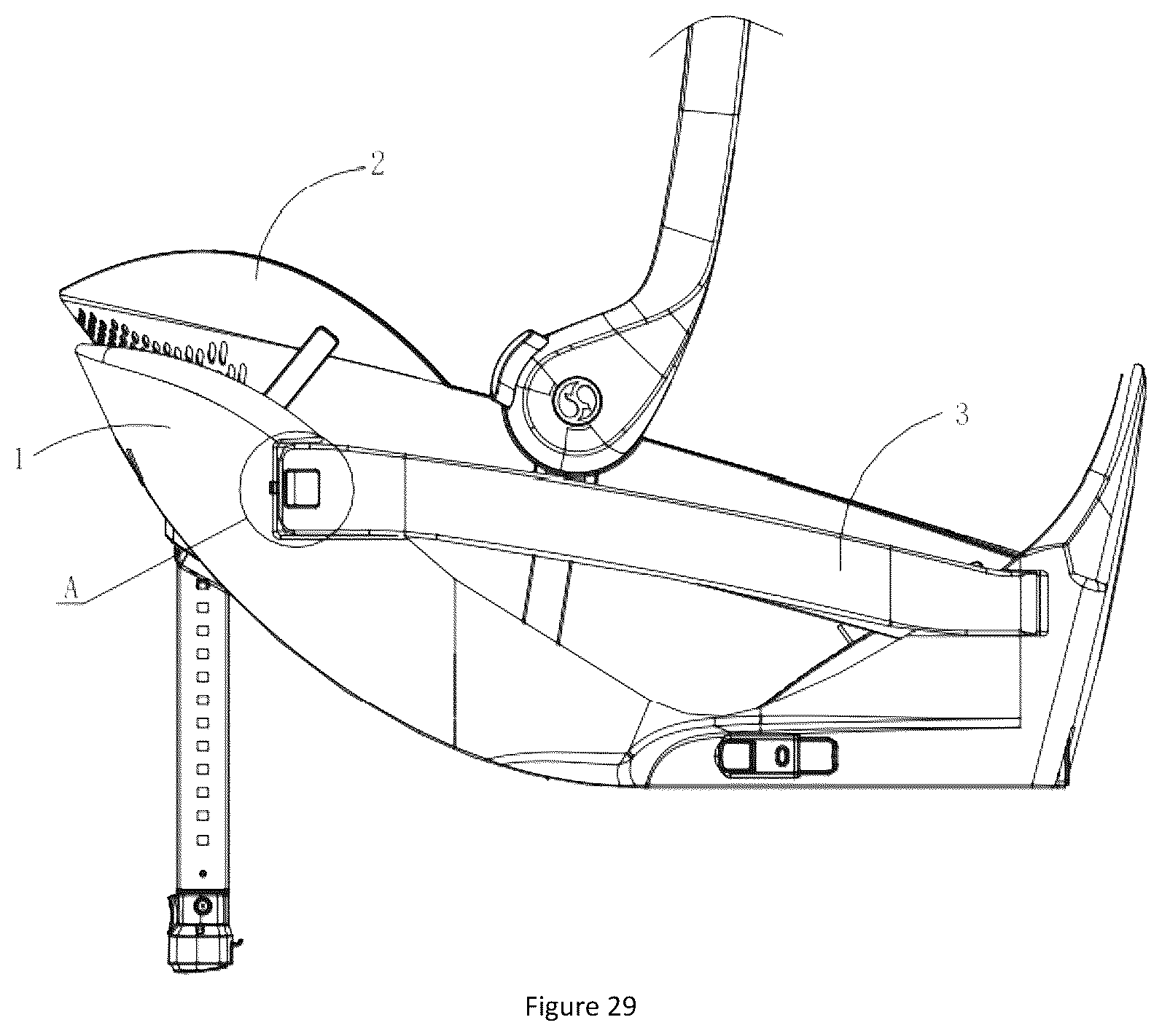 Patent US12496943 Figure 19 – Lifting basket child safety seat