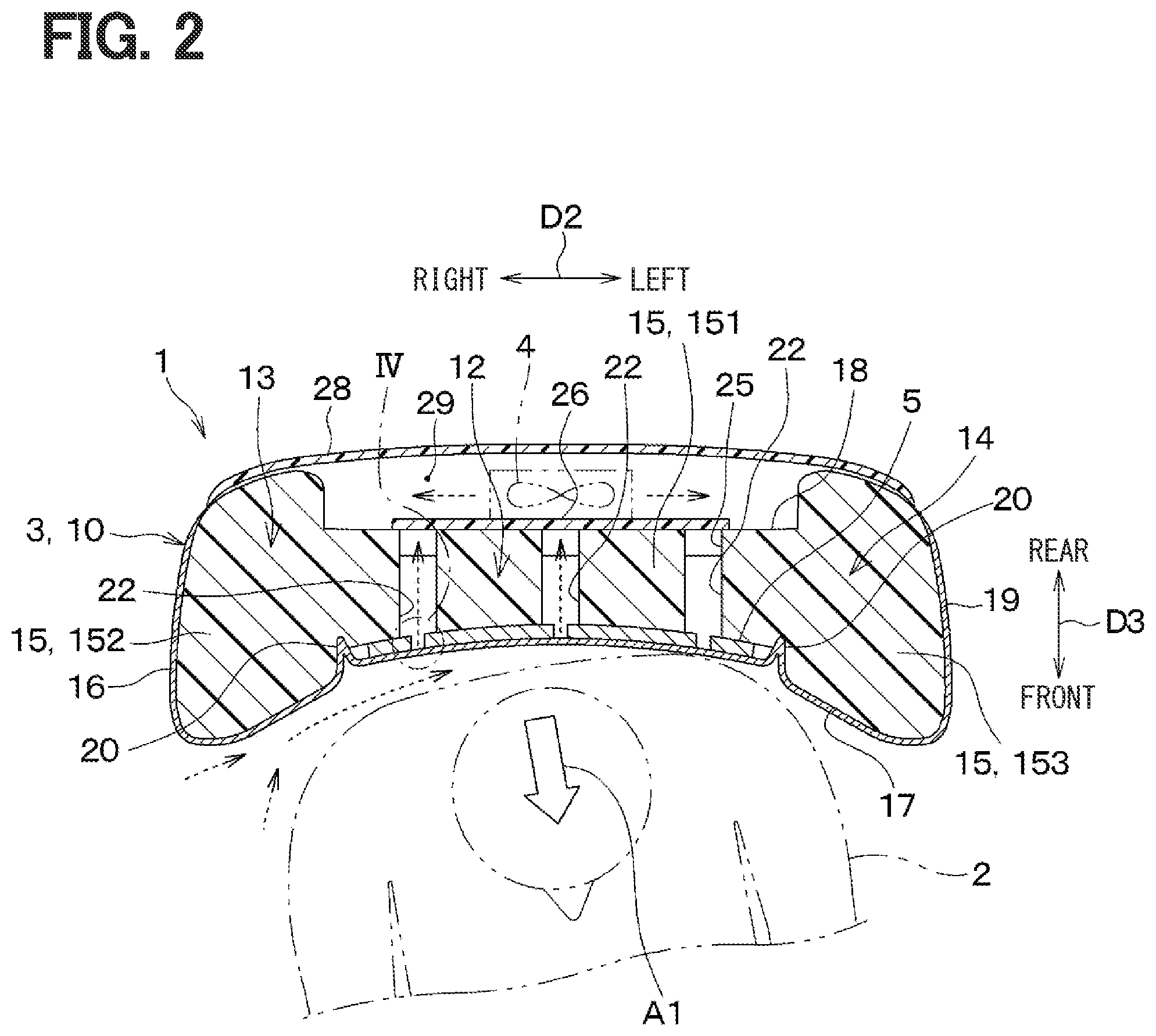 Patent US12496945 Figure 2 – Seat heater and seat air-conditioning device