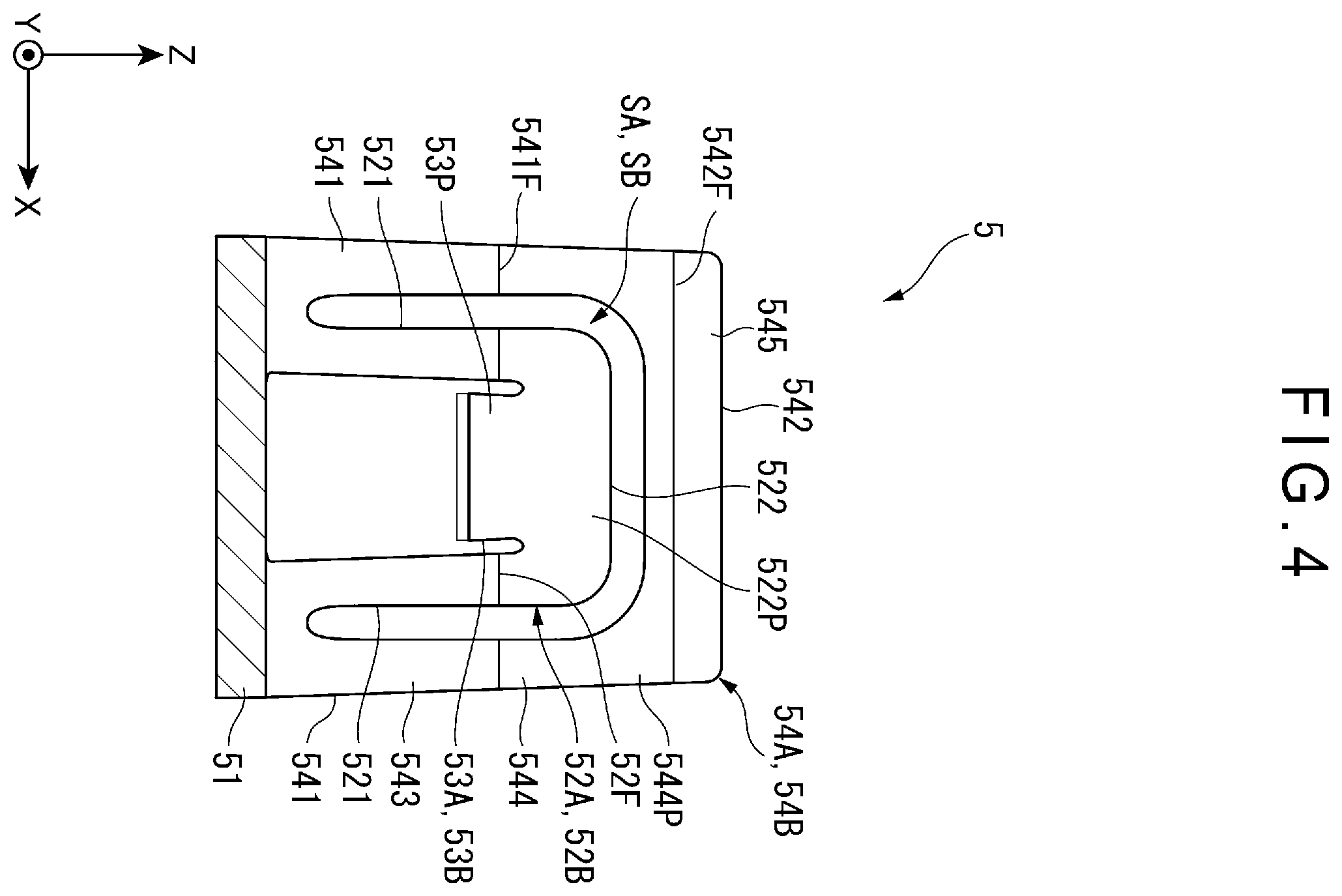 Patent US12496946 Figure 4 – Cover material attachment