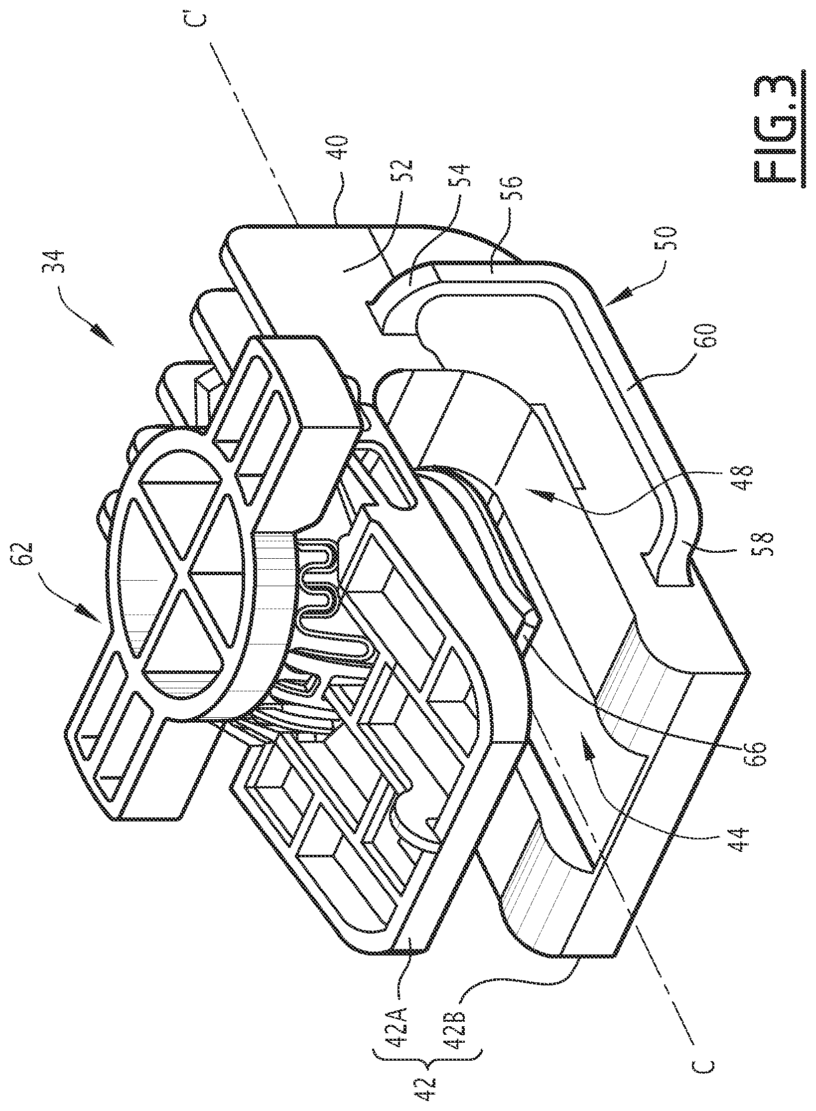Patent US12496947 Figure 3 – Seat base of a vehicle seat, seat and associated method of manufacture