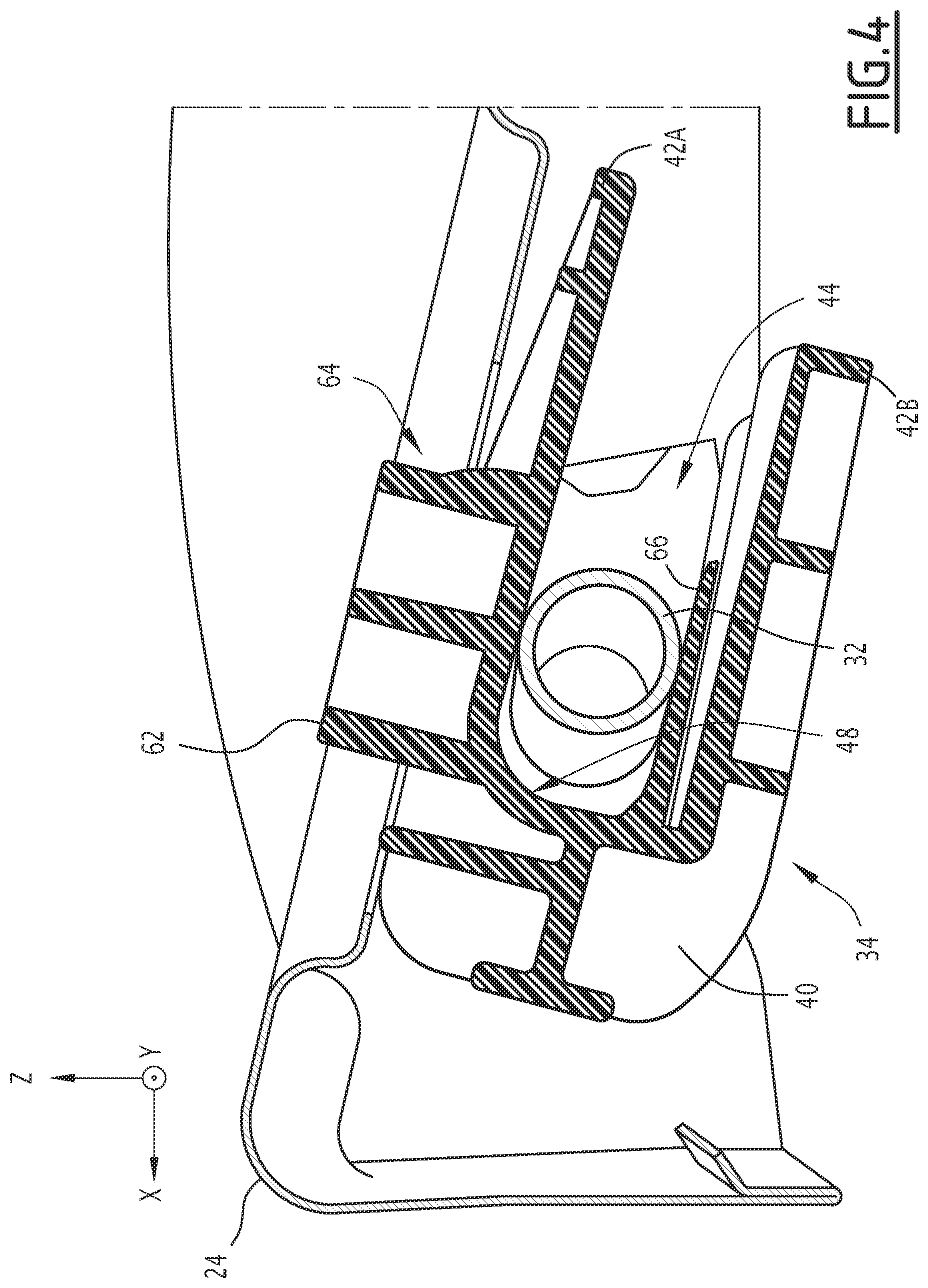 Patent US12496947 Figure 4 – Seat base of a vehicle seat, seat and associated method of manufacture