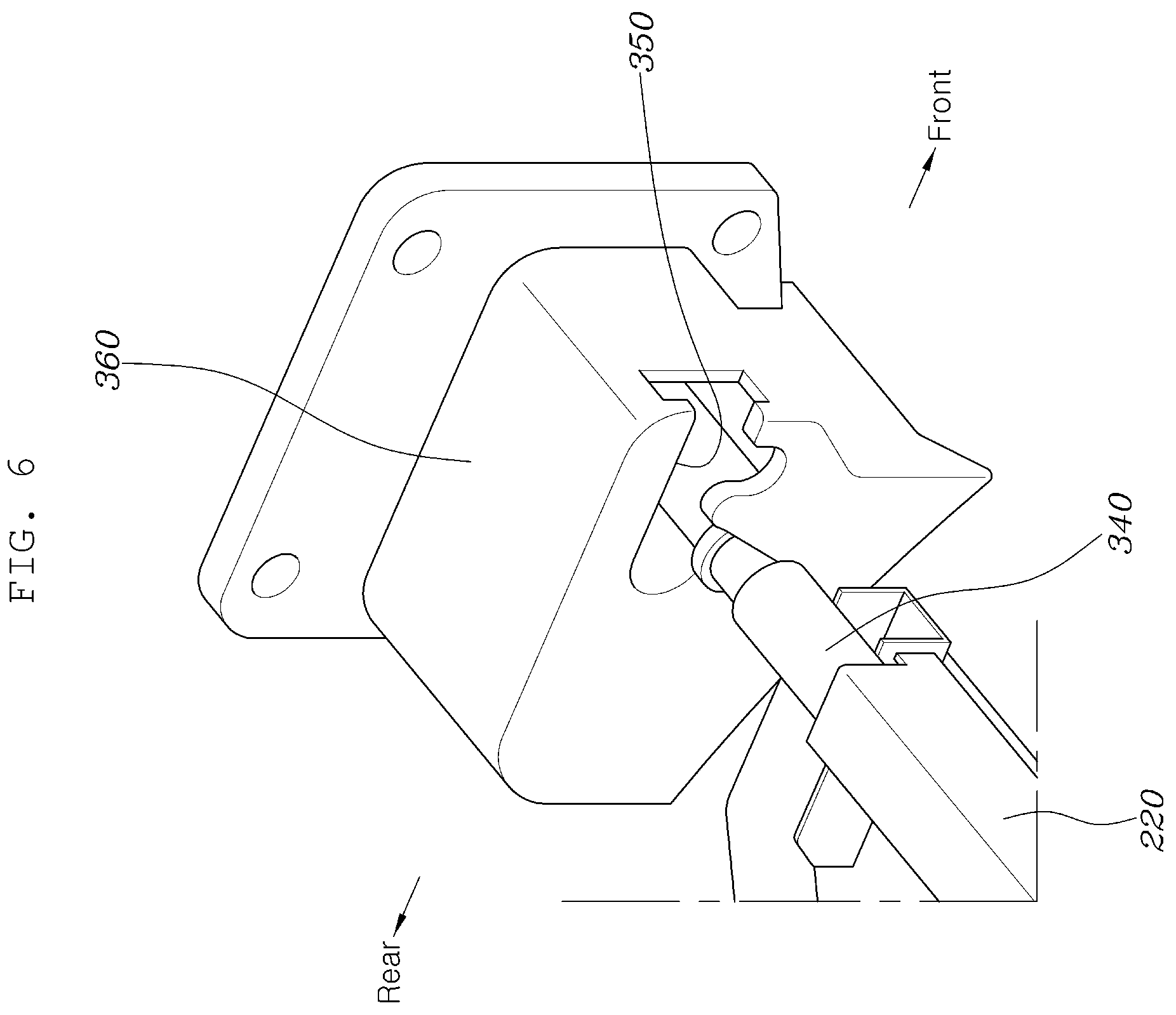 Patent US12496949 Figure 6 – Rear seat for vehicle